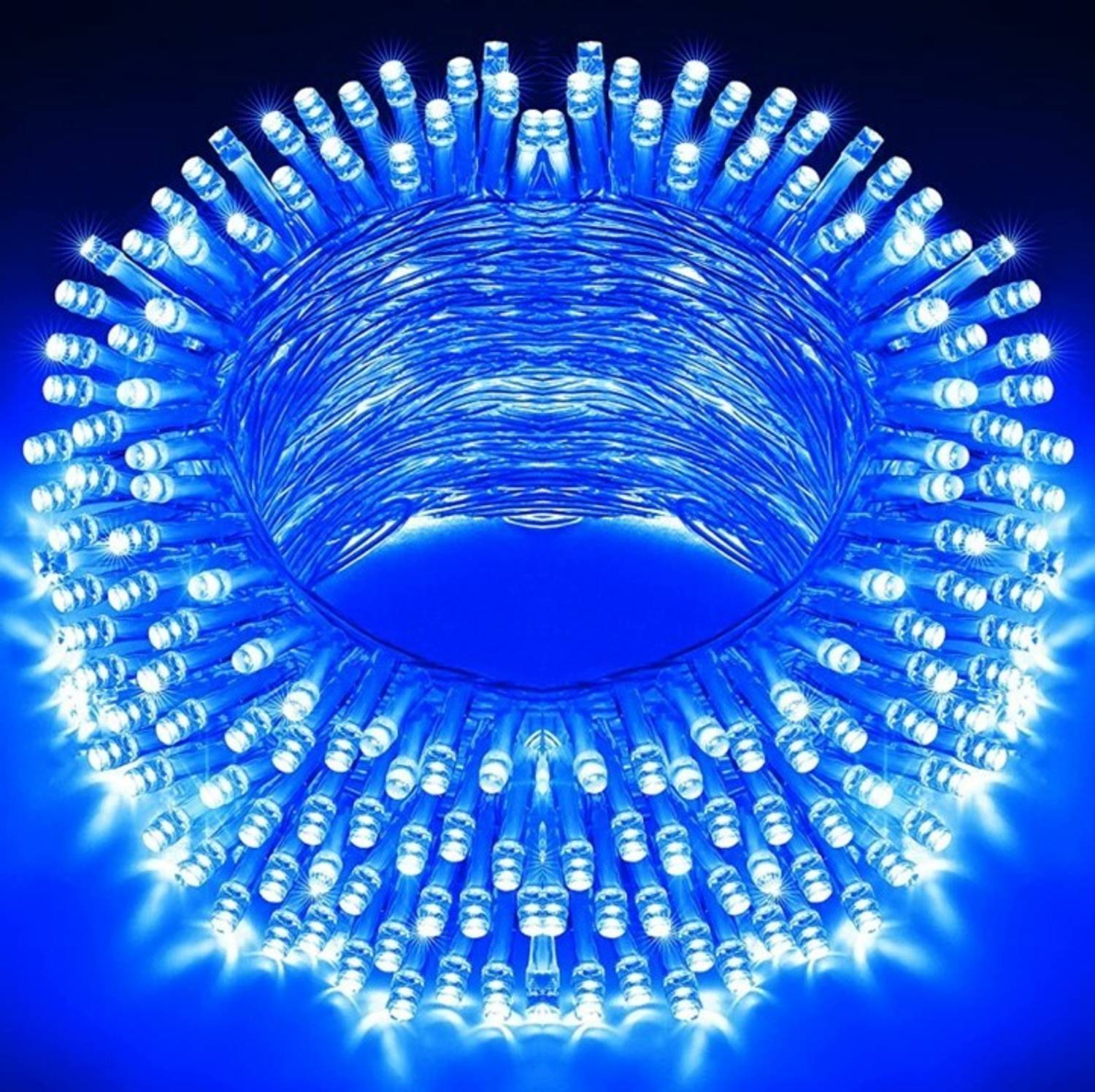 MPROW 40 LEDs 11 m Blue Steady Bulb Rice Lights (Pack of 1)