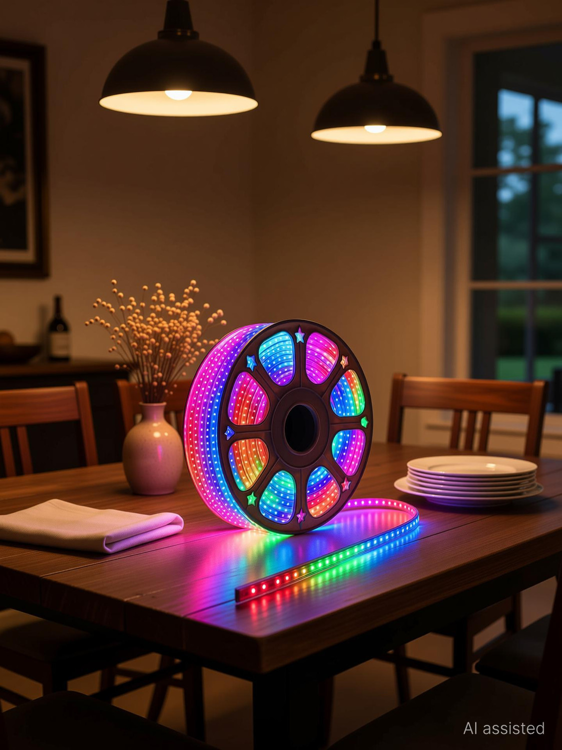 Image of MPROW 1200 LEDs 10 m Multicolor Steady String Rice Lights