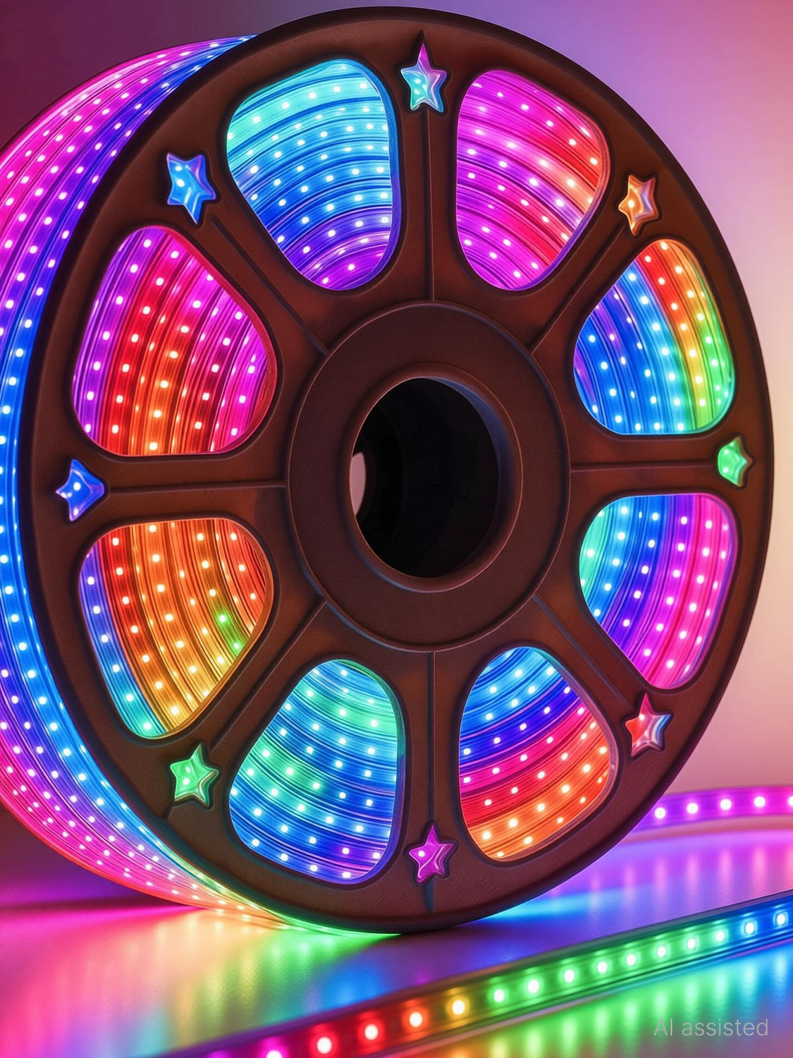 Image of MPROW 1200 LEDs 10 m Multicolor Steady String Rice Lights