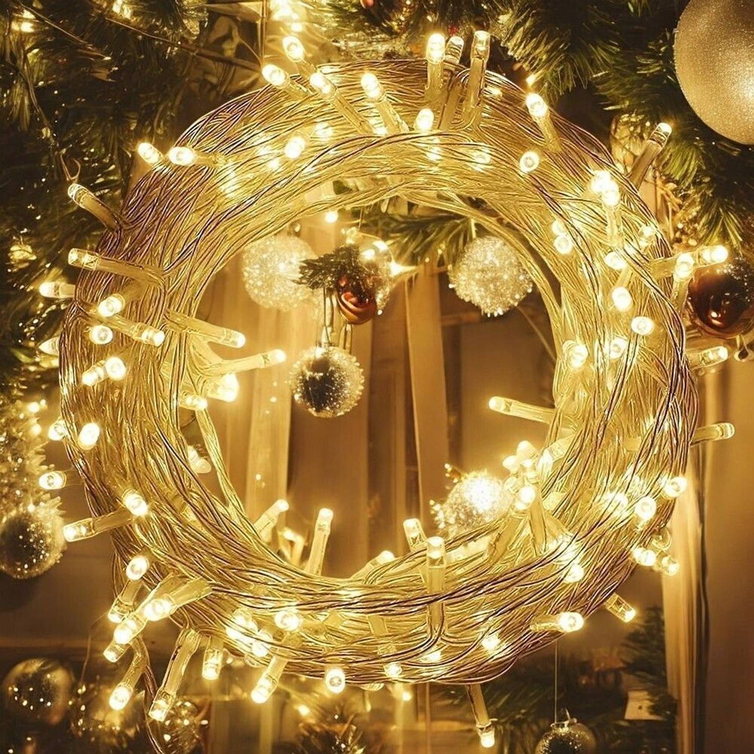 Artopia 36 LEDs 15 m Gold Steady Bulb Rice Lights