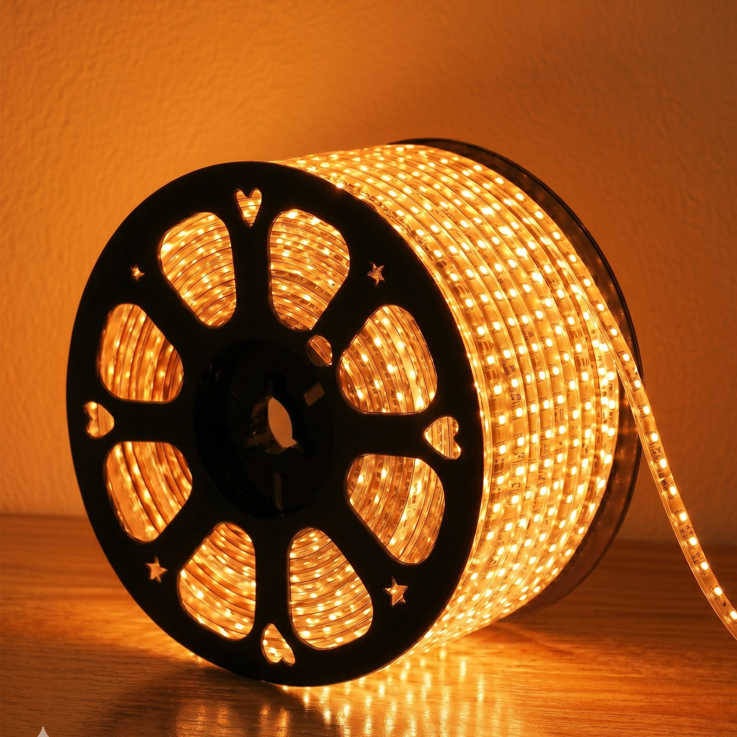 Image of Peafowl Wholesale 1200 LEDs 10.16 m Orange Steady Strip Rice Lights (Pack of 1)