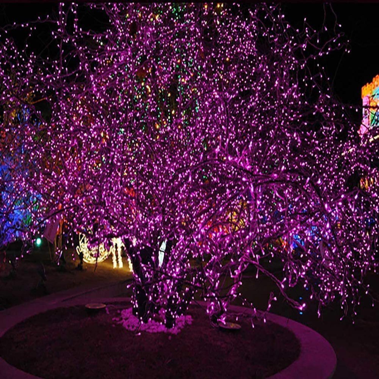 Image of Sayeny 38 LEDs 15 m Pink Steady String Rice Lights
