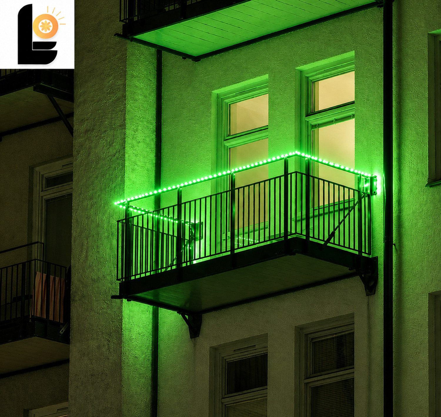Image of LUMIONEX 1200 LEDs 10 m Green Steady Strip Rice Lights