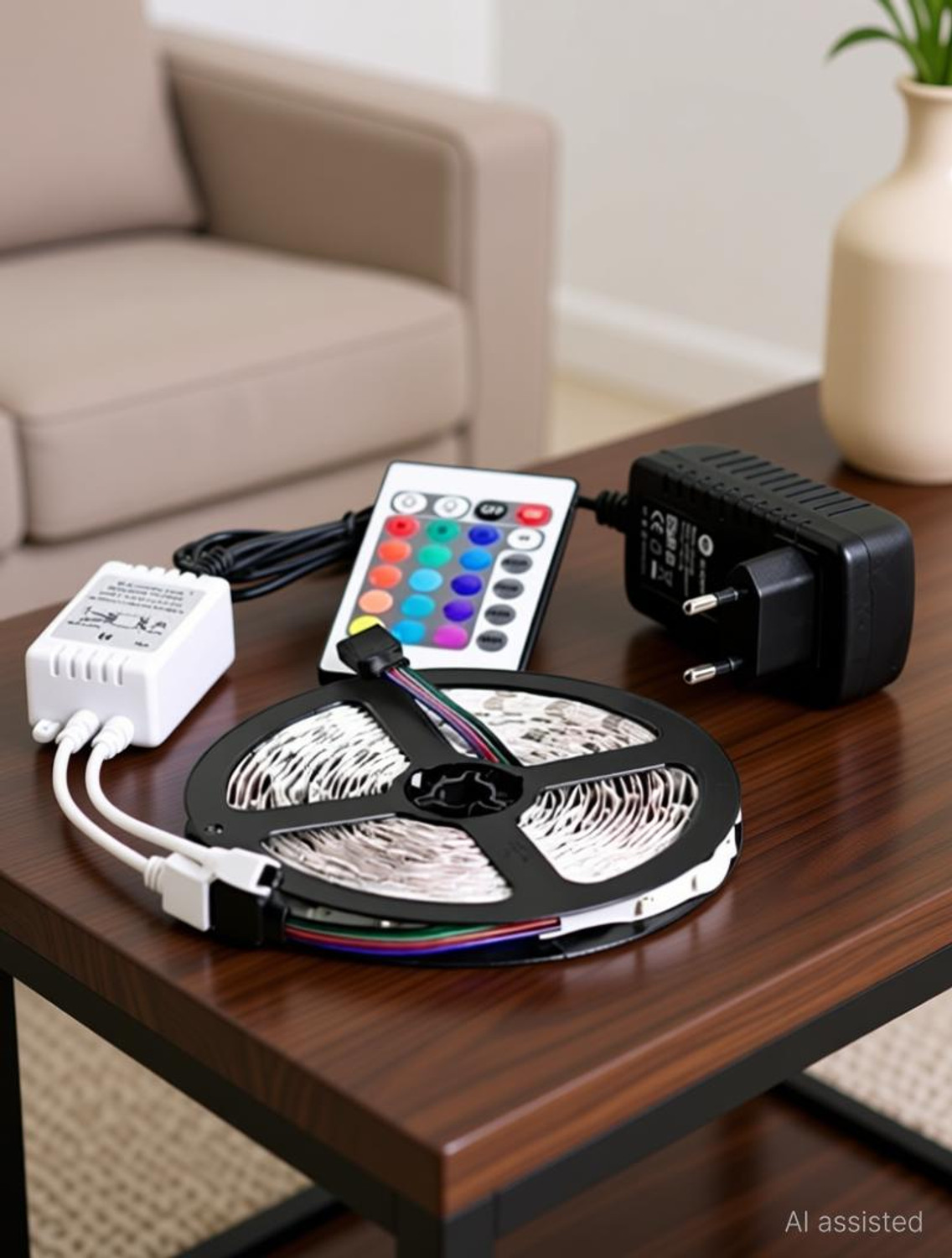 Image of Daiwik 120 LEDs 3 m Multicolor Color Changing, Flickering, Steady Strip Rice Lights