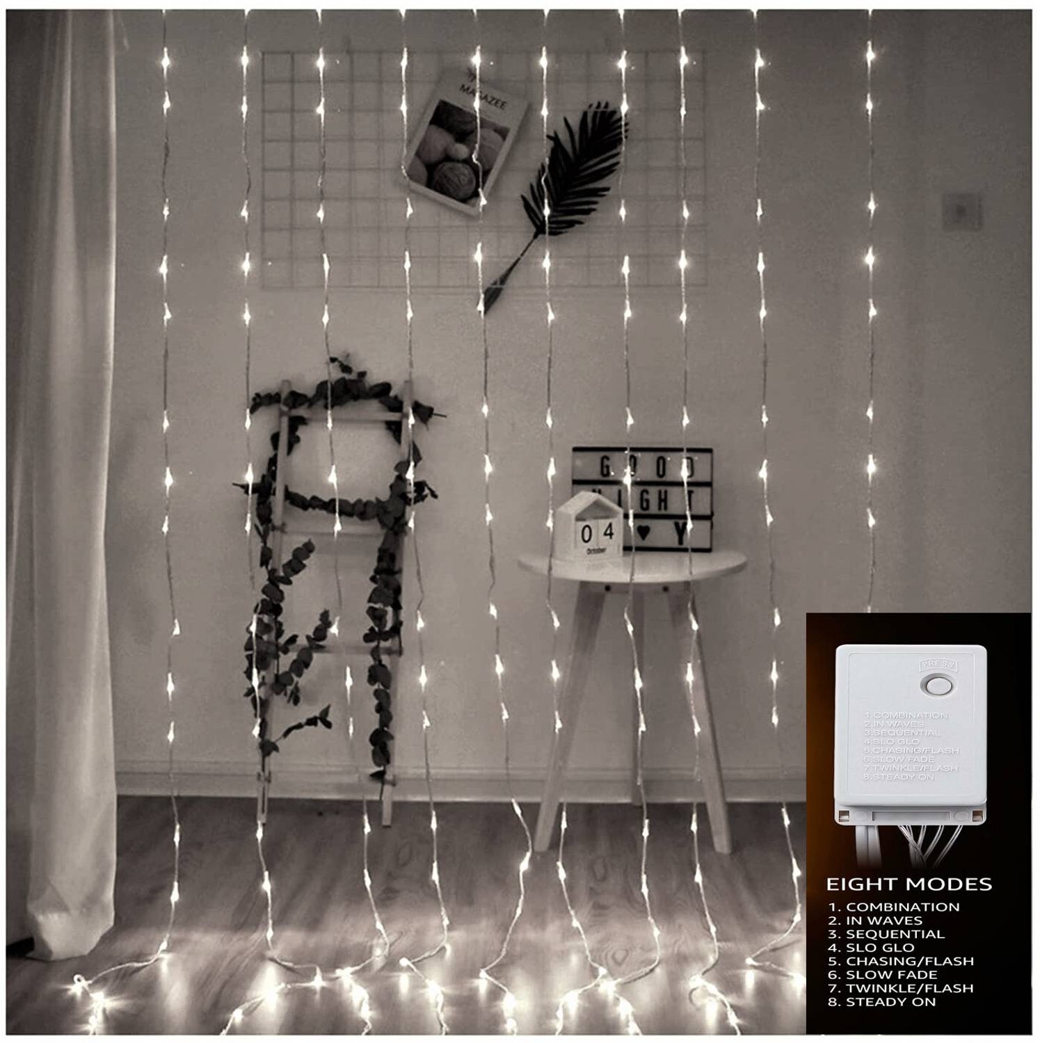 Home Delight 280 LEDs 3.05 m White Flickering String Rice Lights