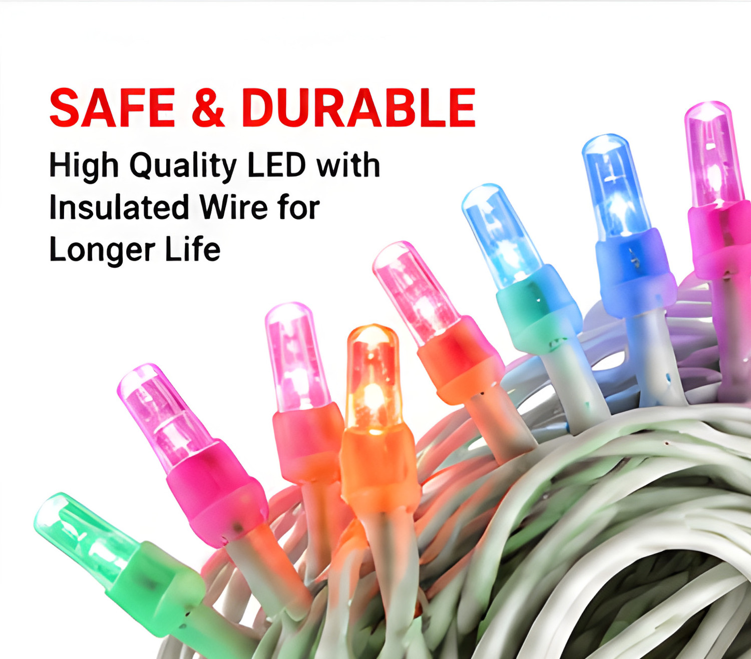 Image of Pari 250 LEDs 50 m Multicolor Color Changing, Flickering Strip Rice Lights