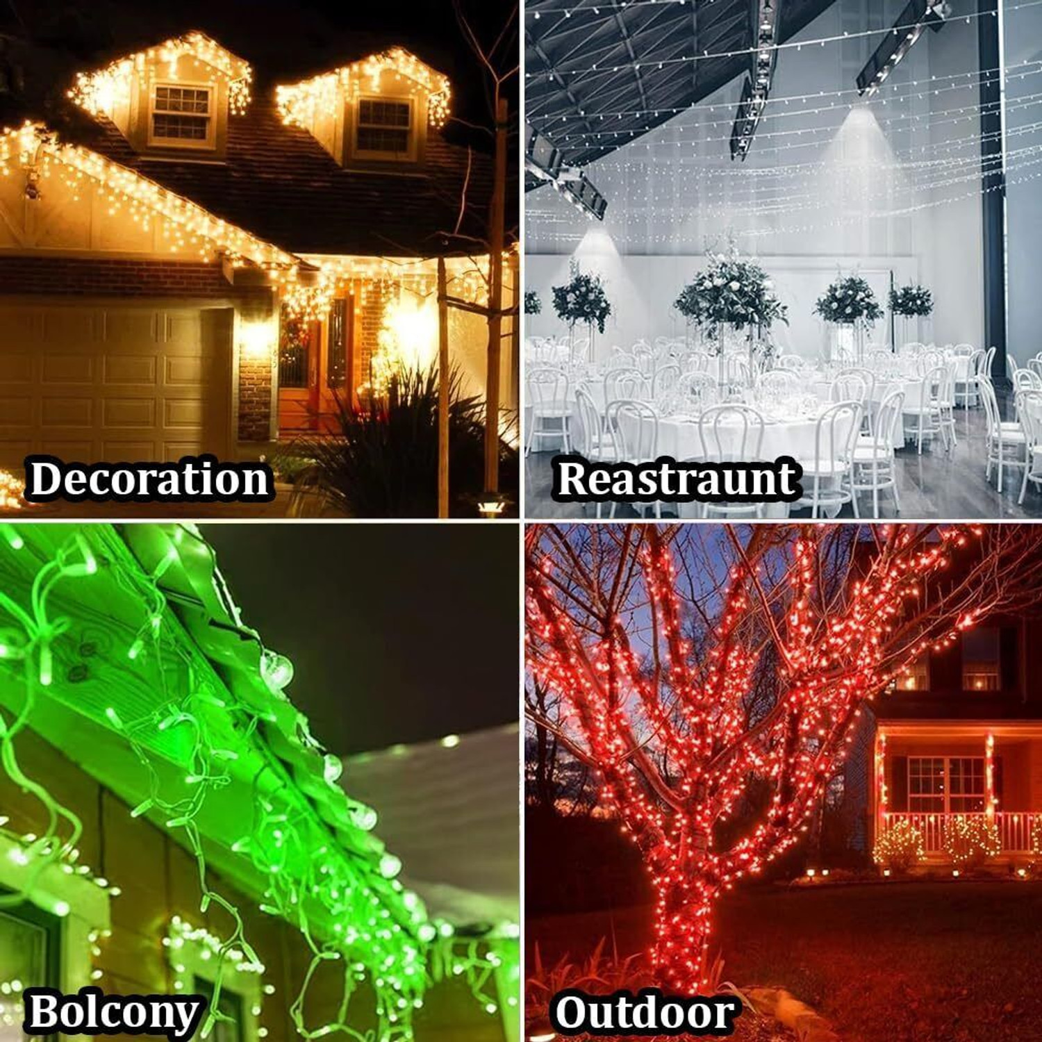 Image of FIZZYTECH 40 LEDs 11 m Multicolor Steady String Rice Lights