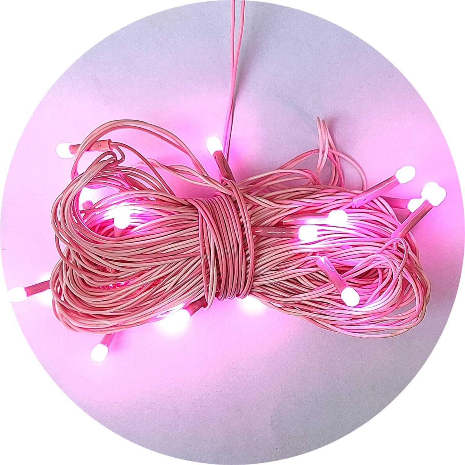 Image of AP Source 40 LEDs 11.5 m Red, Green, Blue, Yellow, Pink, White Steady Ball Rice Lights