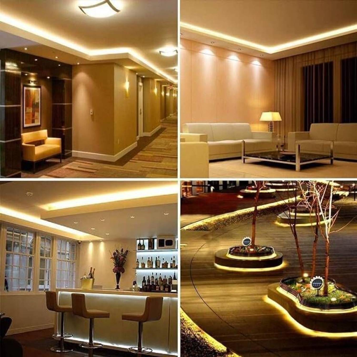 33 Foot 10M Yellow LED Rope Light - Image 3
