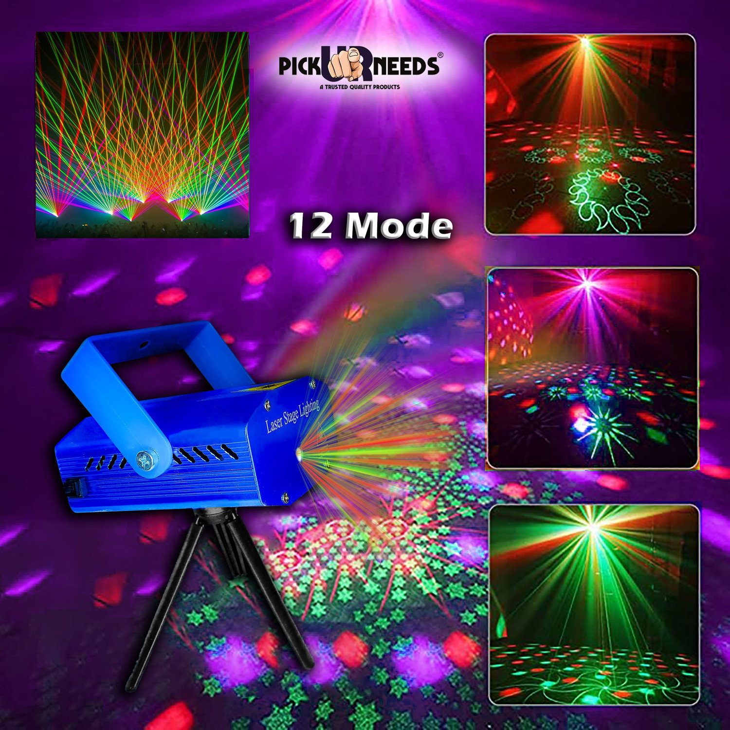 Image of Pick Ur Needs 138 LEDs 100 m Blue Color Changing, Flickering String Rice Lights