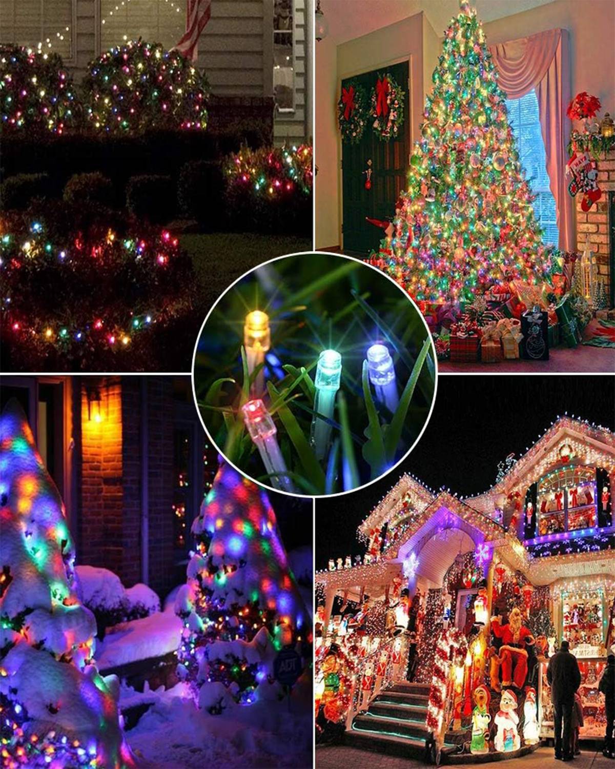 Homesake 600 LEDs 100m Multicolor Flickering Bulb Rice Lights - Image 4