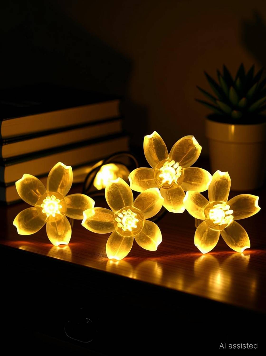 xenith 14 LEDs 3.5 m Yellow Steady Flower Rice Lights