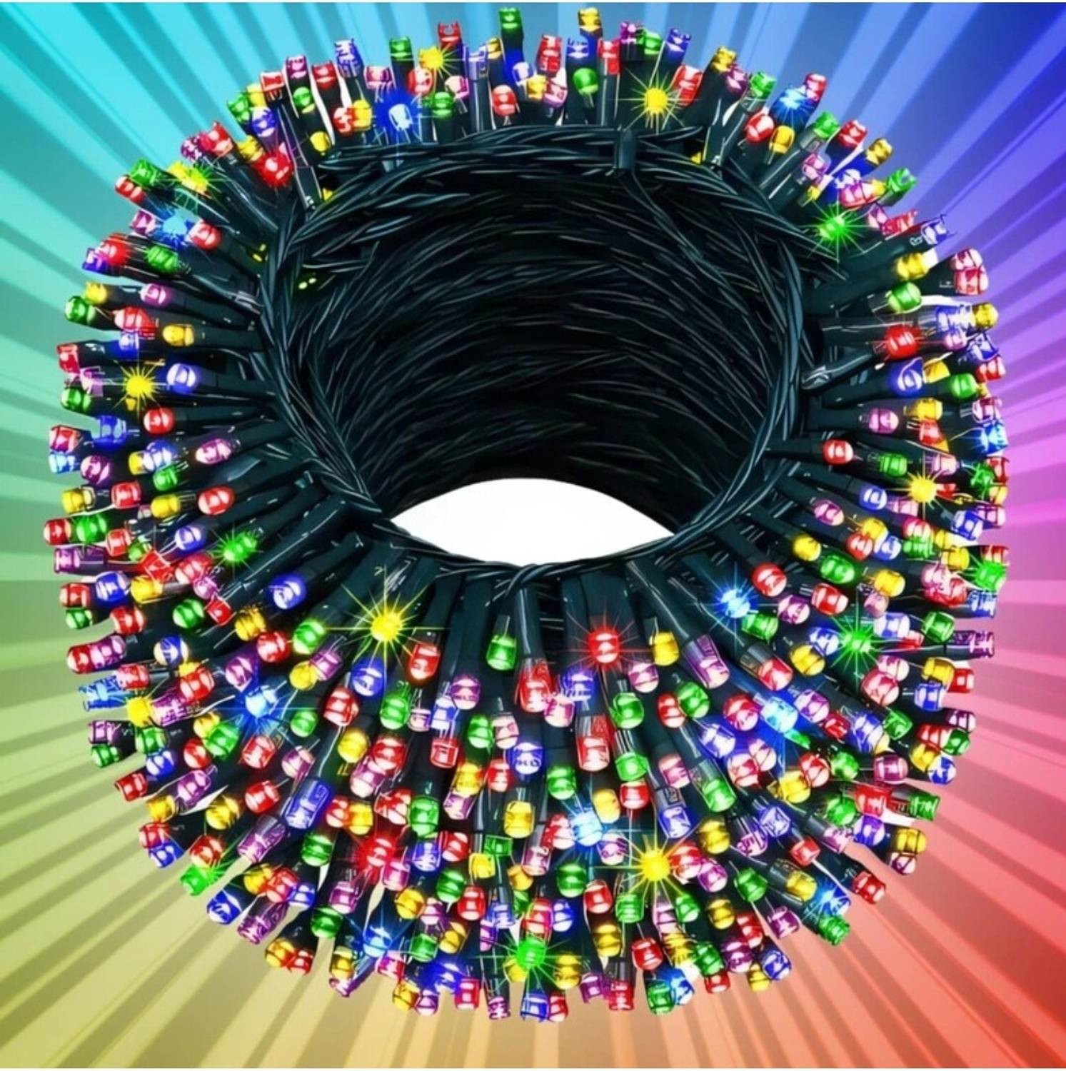 Linion 56 LEDs 20 m Multicolor Steady, Flickering, Color Changing