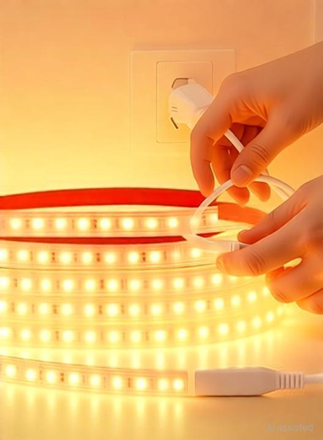 Image of Refulgix 600 LEDs 5 m Yellow Steady Strip Rice Lights