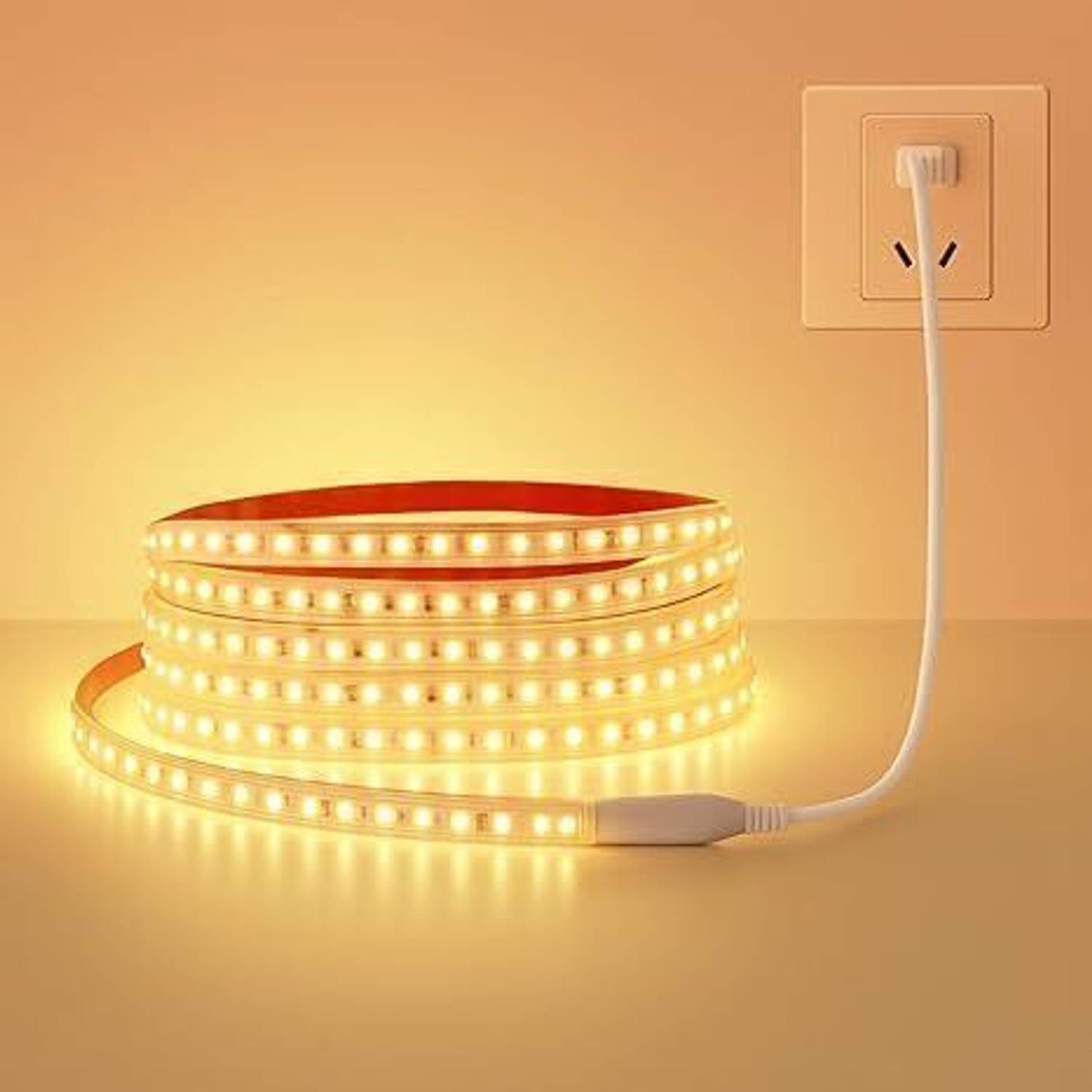 Refulgix 600 LEDs 5 m Yellow Steady Strip Rice Lights (Pack of 1)