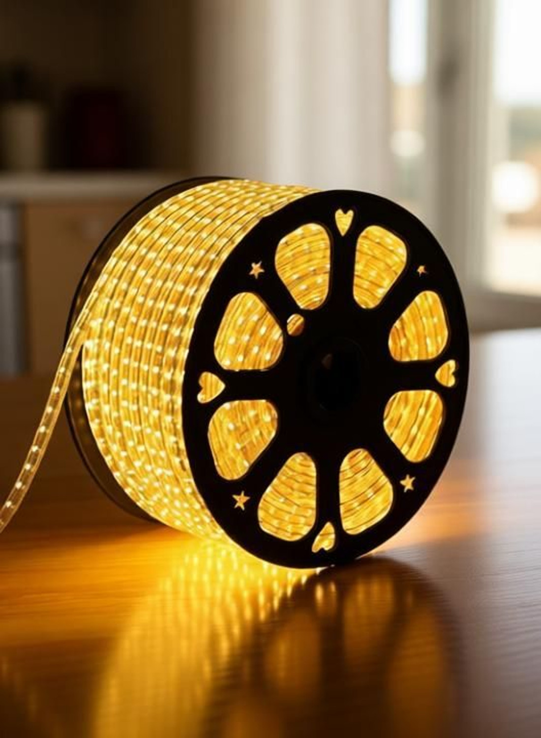 Image of AI SMART 6001 LEDs 51 m Gold Steady Strip Rice Lights