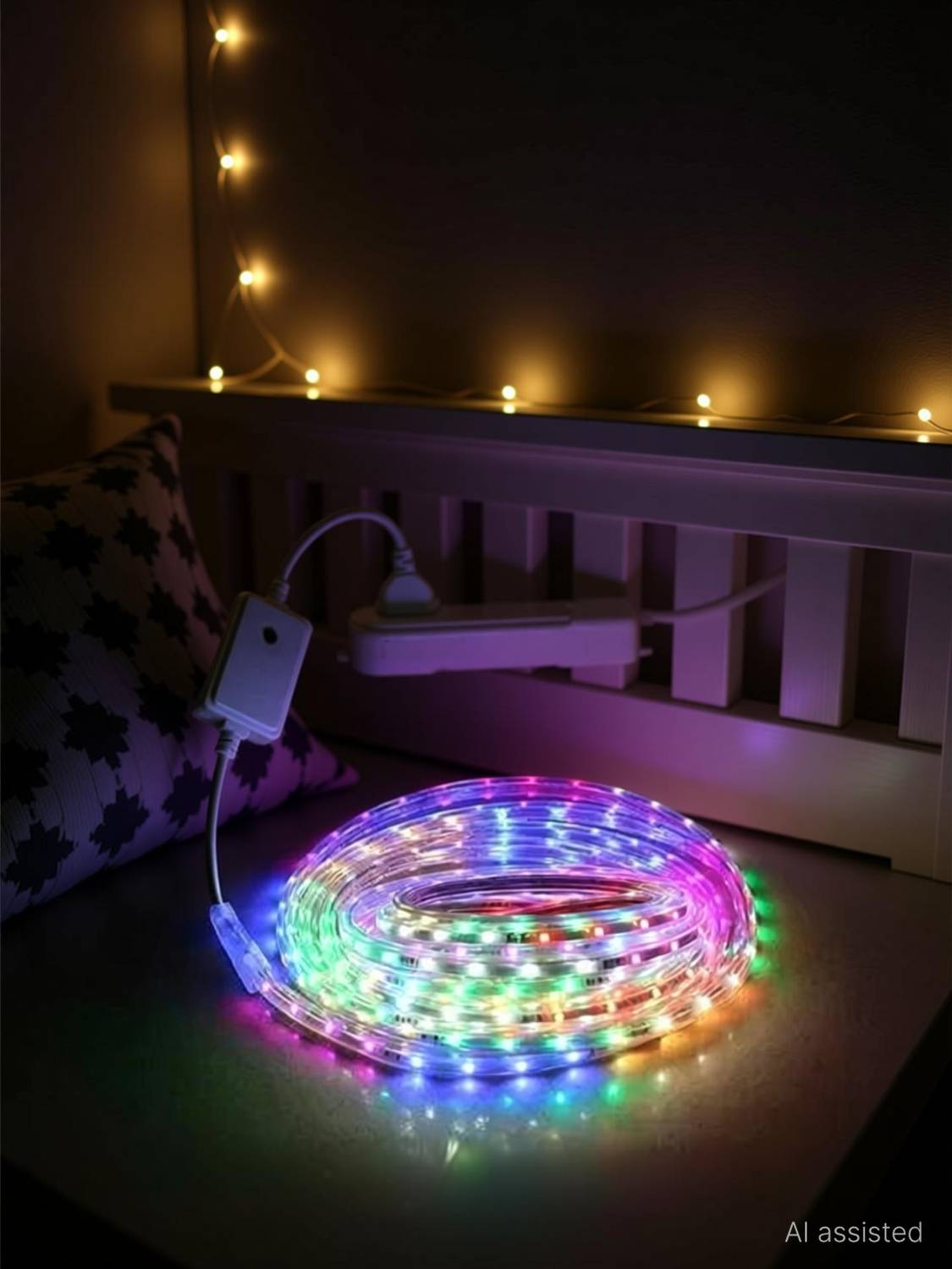 Volt Vision 1200 LEDs 10 m Multicolor Steady Strip Rice Lights