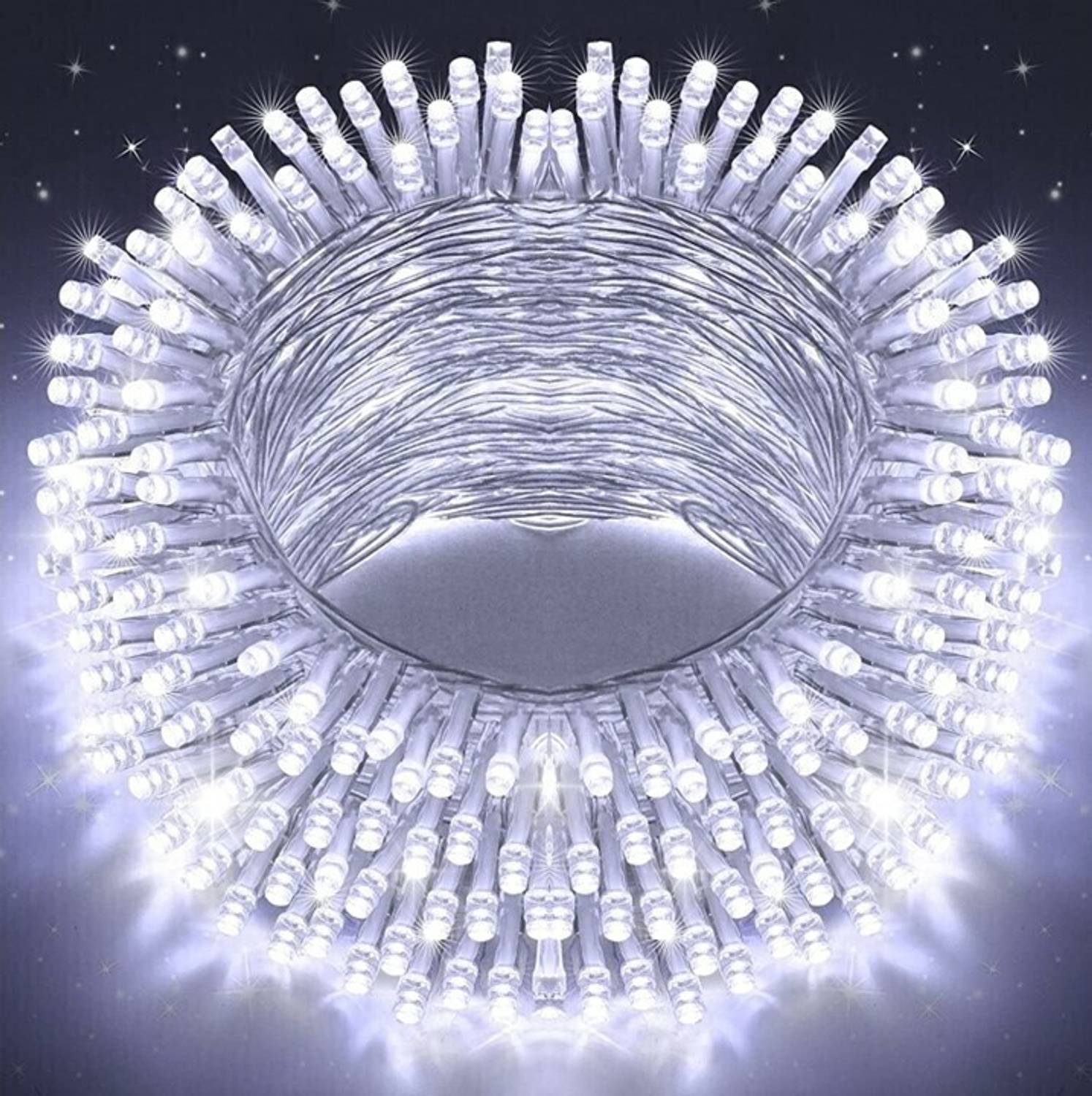 MPROW 40 LEDs 11 m White Steady Bulb Rice Lights (Pack of 2)