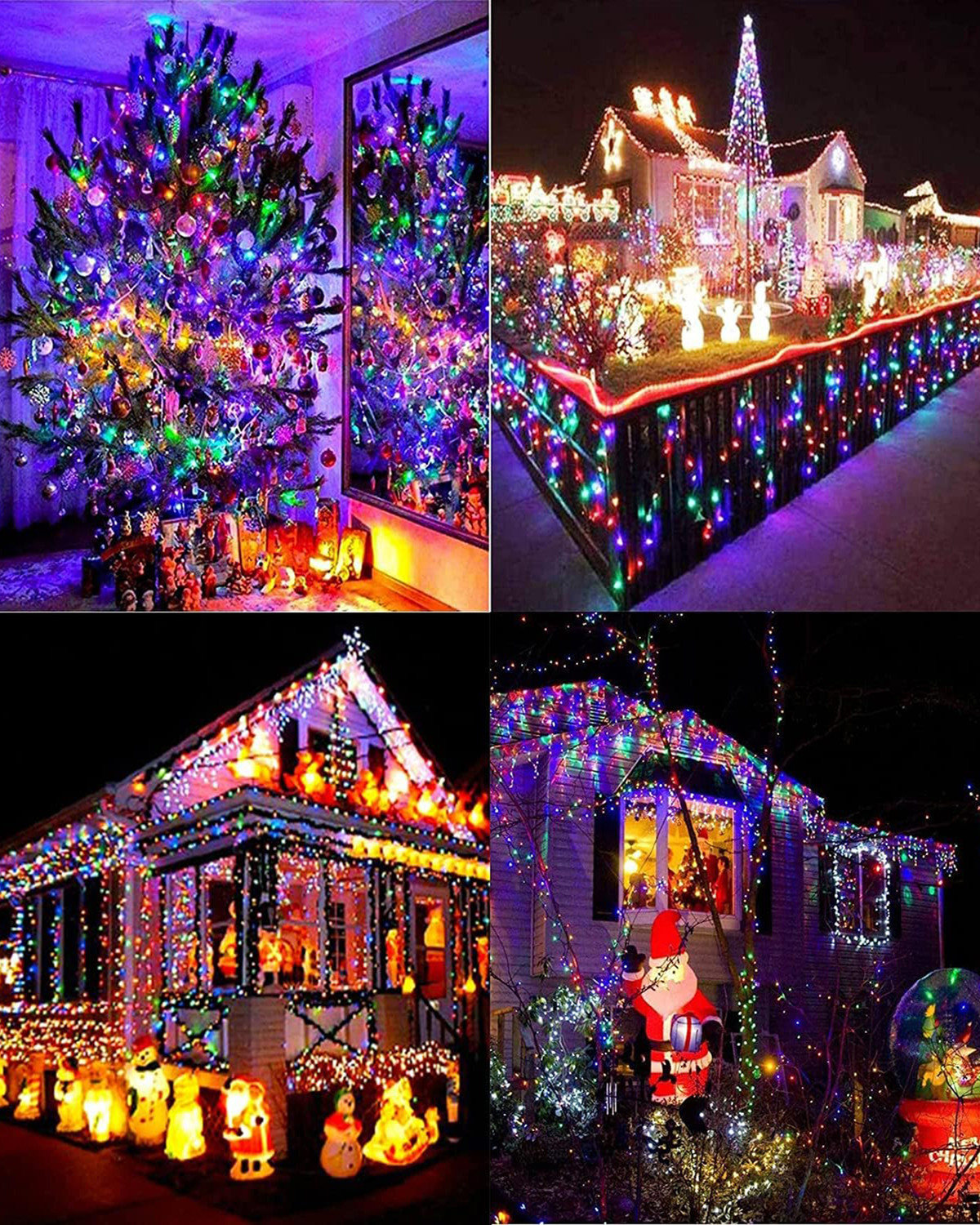 Image of Homesake 600 LEDs 100 m Multicolor Flickering Bulb Rice Lights