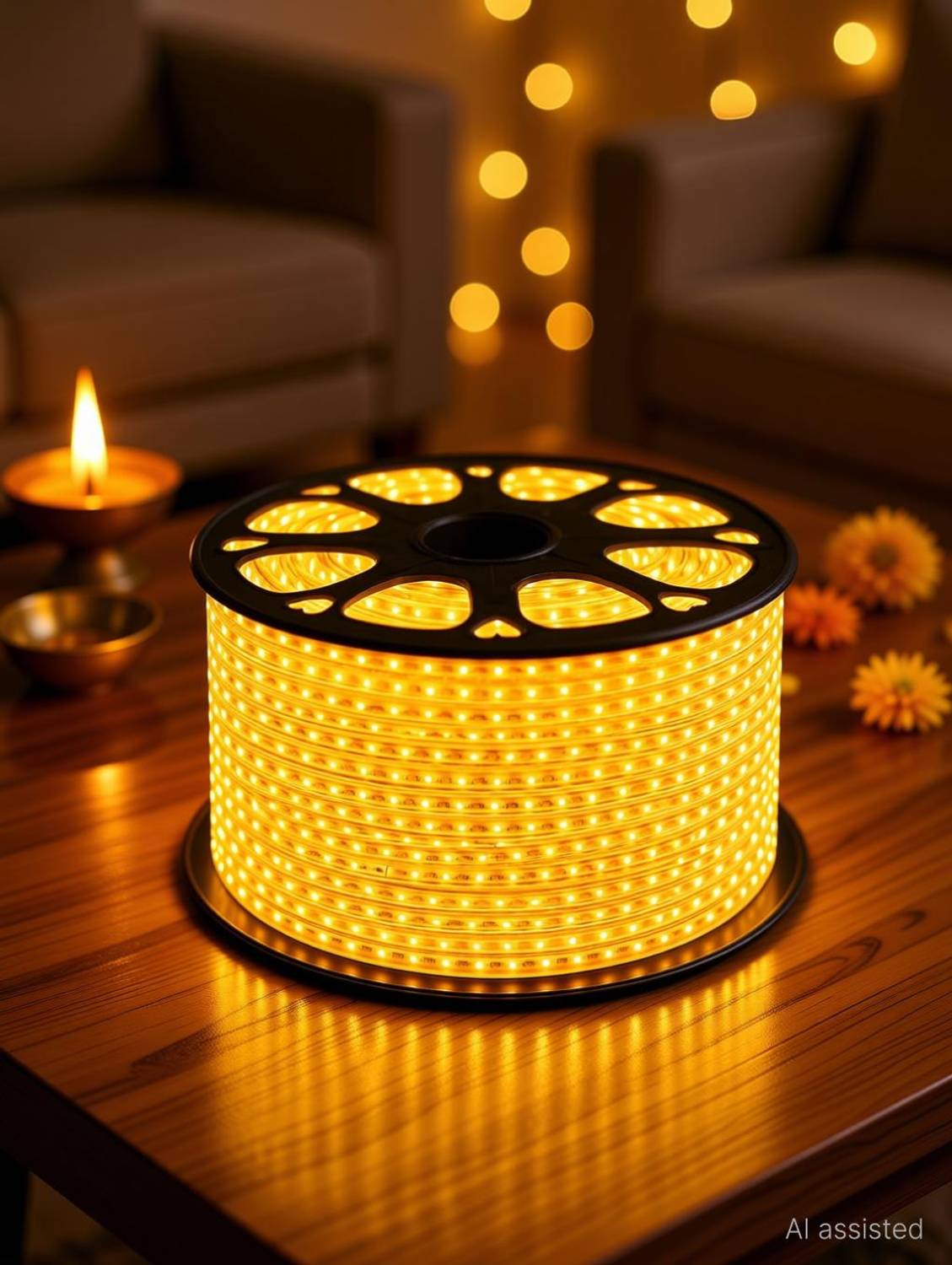 spark world 1200 LEDs 15m Yellow Rice Lights