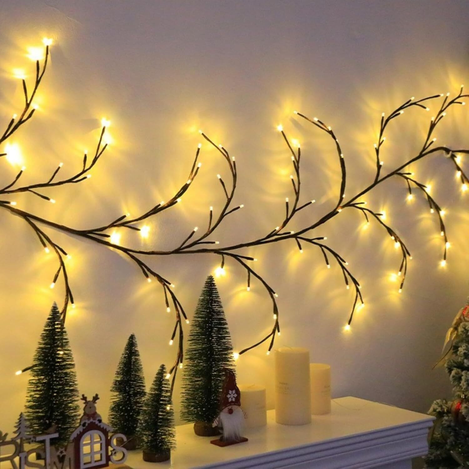 Image of FIPPYO 72 LEDs 5 m Multicolor Steady Flower Rice Lights