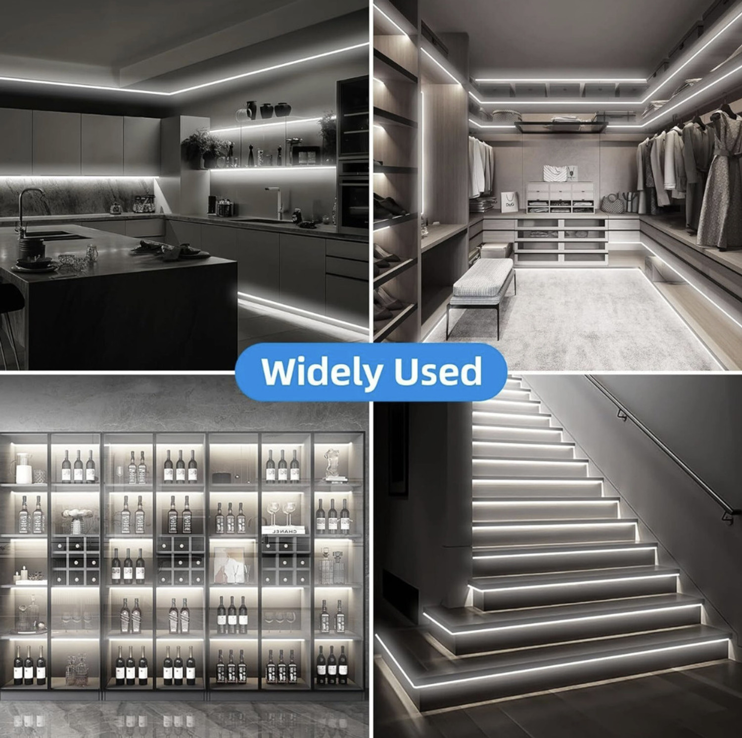 Image of Peafowl Wholesale 1200 LEDs 10 m White Steady Strip Rice Lights (Pack of 1)