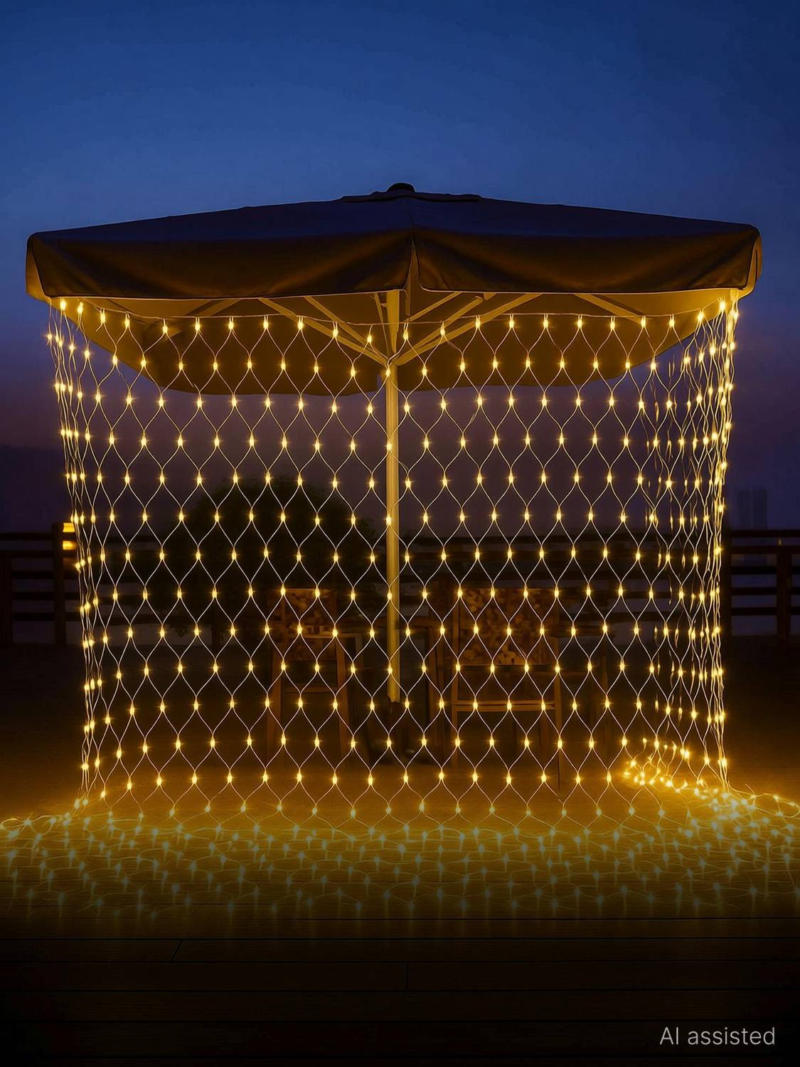 MPROW 144 LEDs 2m Yellow Rice Lights Pack of 1 - Image 1