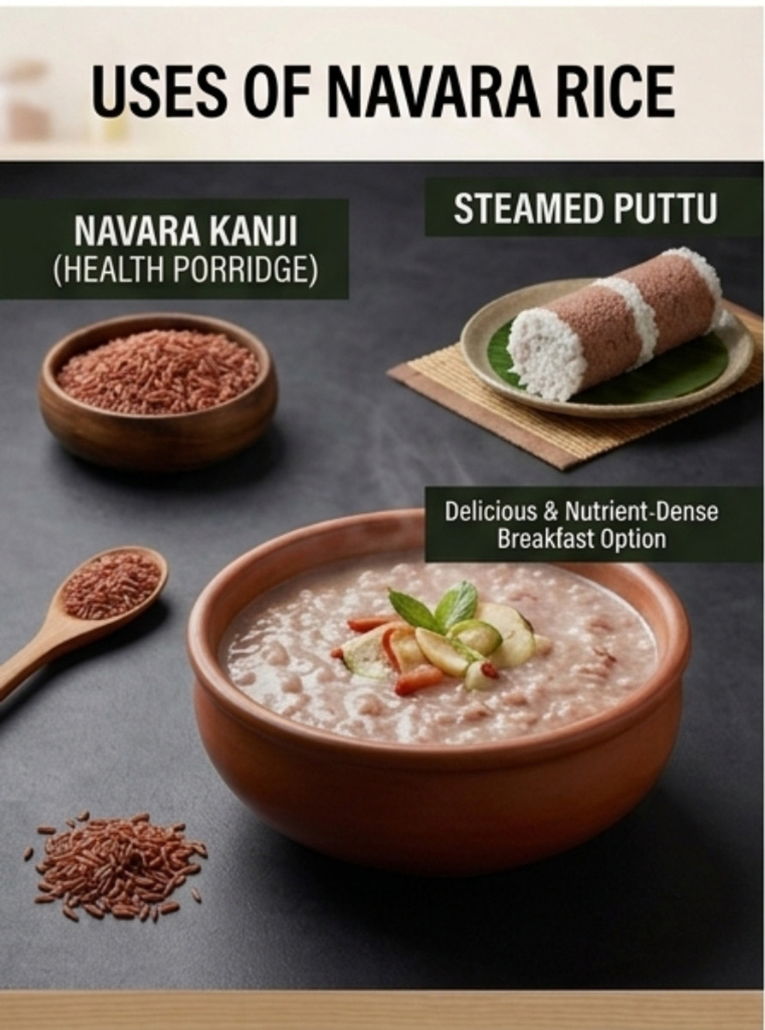 Image of Gow Bless Red Rice - 5kg | Medicinal Rice | Rich in Antioxidants Red Navara Rice (Medium Grain, Unpolished)