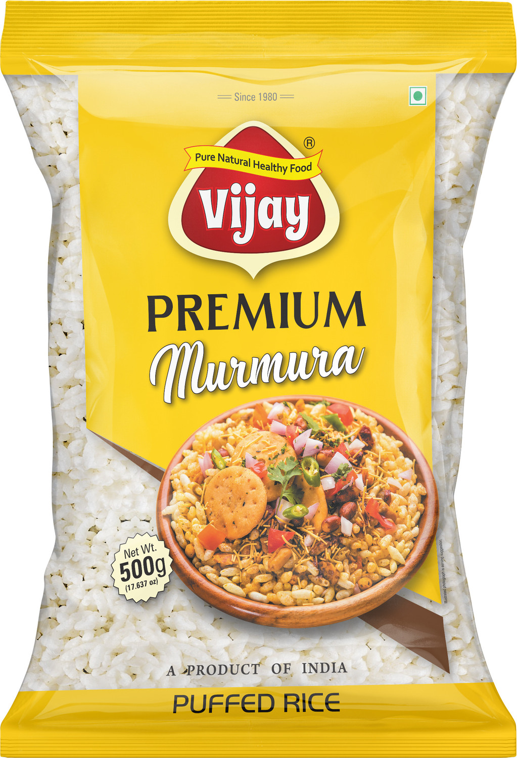 Image of Vijay Murmura Premium (Pack of 2) Fresh & Crispy Puffed Rice | Light & Crunchy Snack Puffed Rice (Full Grain)