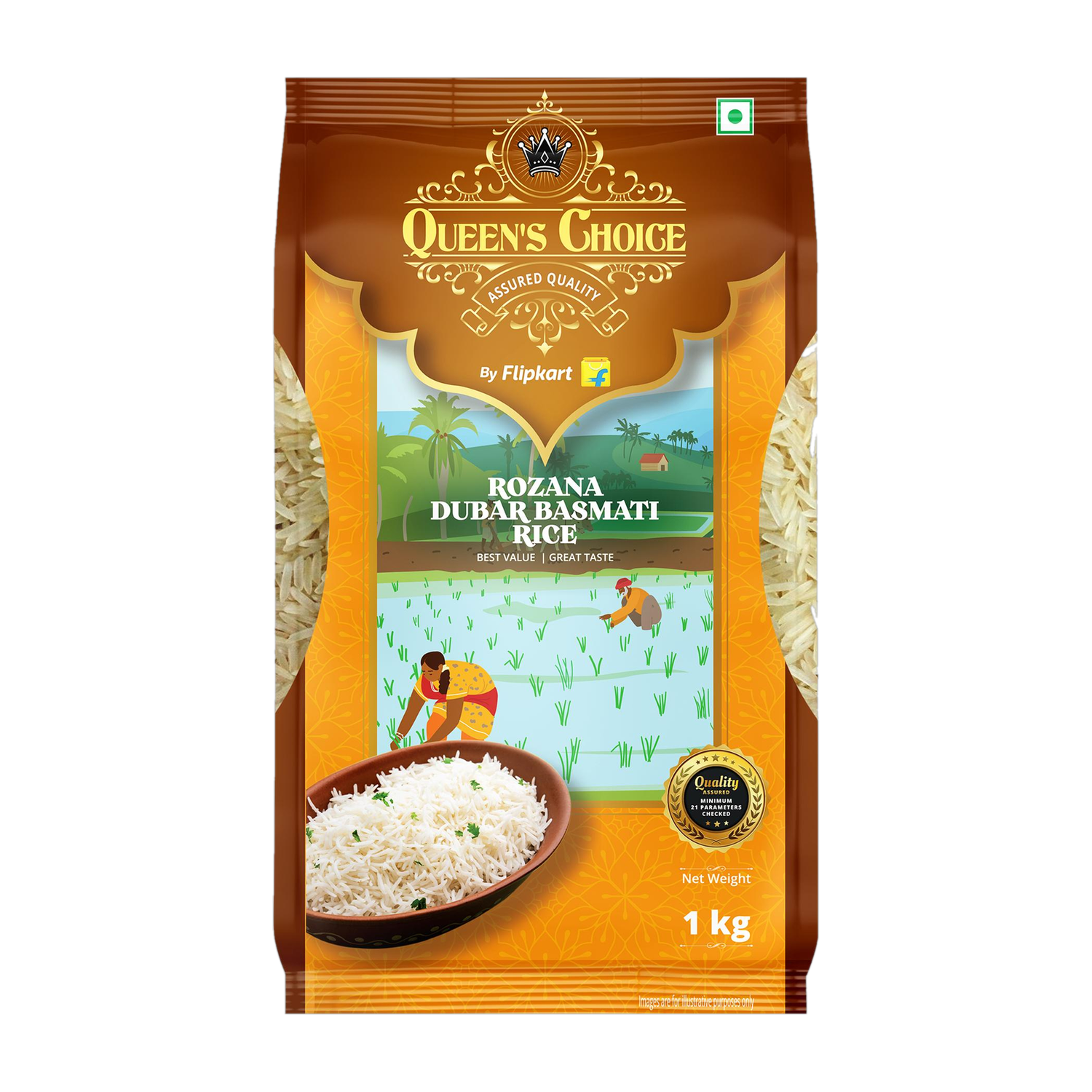 Image of Queen's Choice ROZANA DUBAR BROKEN Basmati Rice by Flipkart Grocery