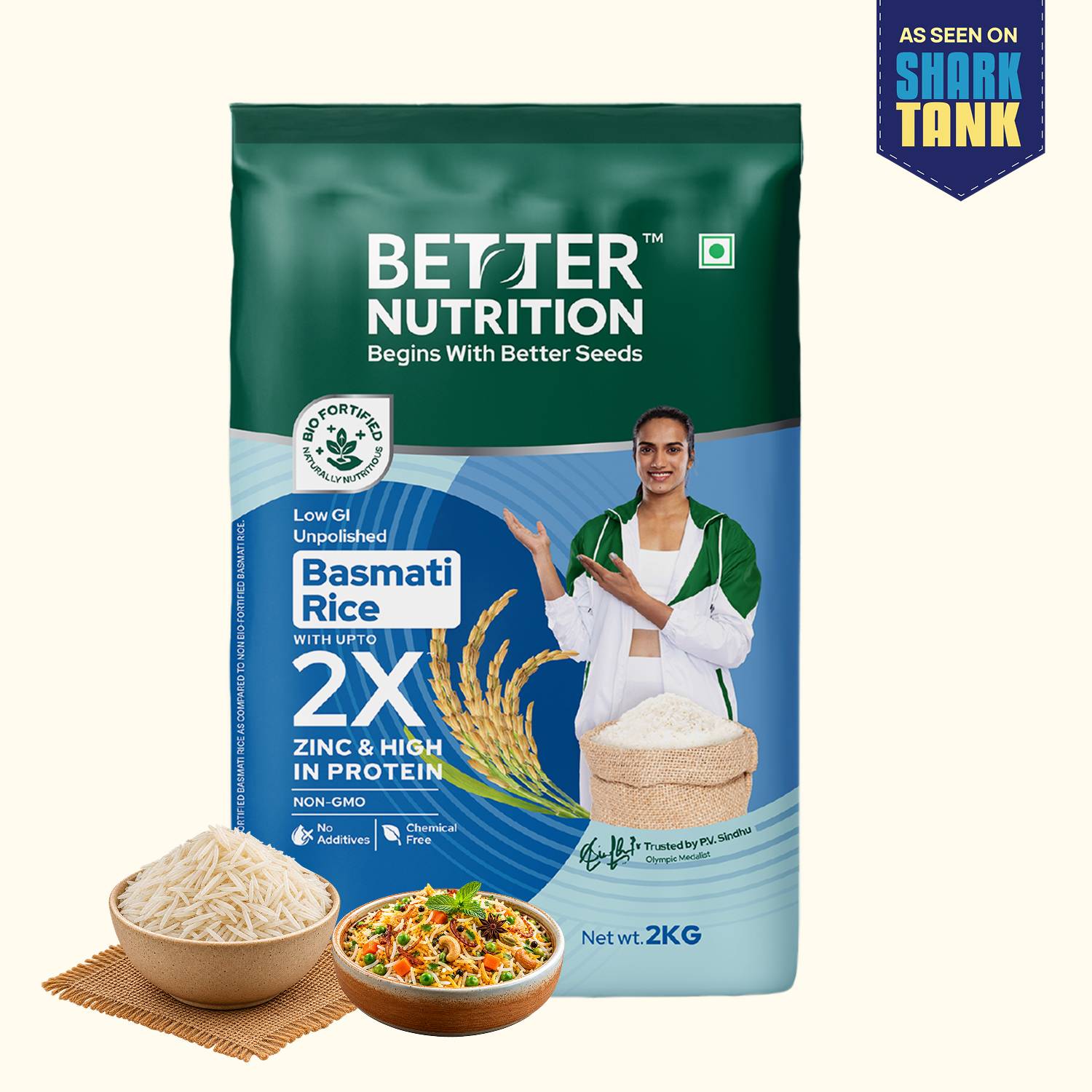 Better Nutrition Biofortified Low GI Basmati Rice Basmati Rice (Long Grain, Unpolished)