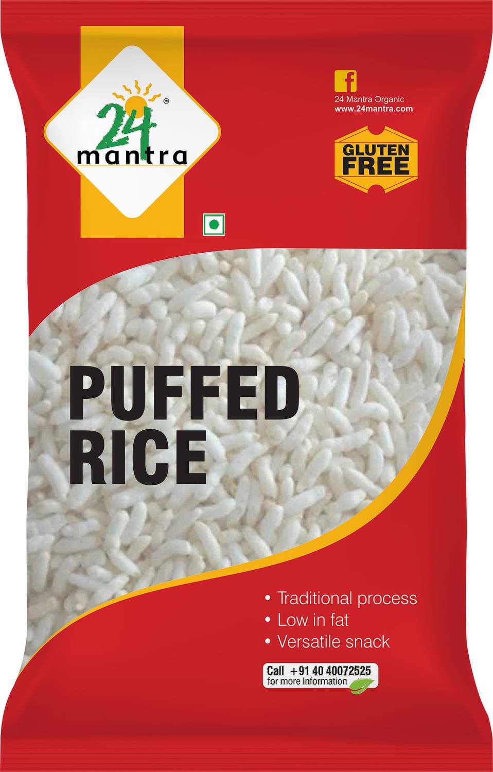 24 Mantra Natural Puffed Rice (Parboiled)