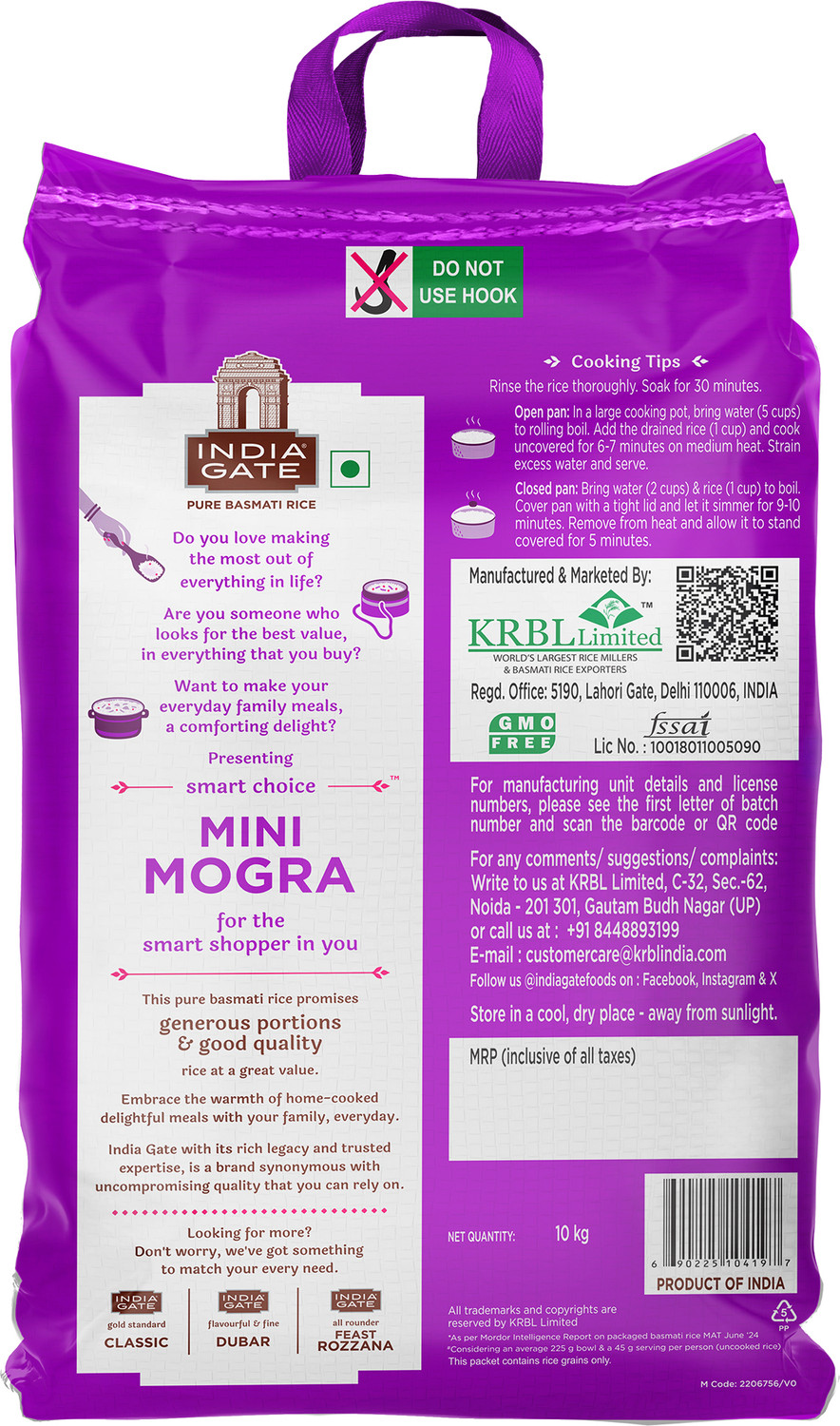 Image of INDIA GATE Mogra Basmati Rice (Polished)