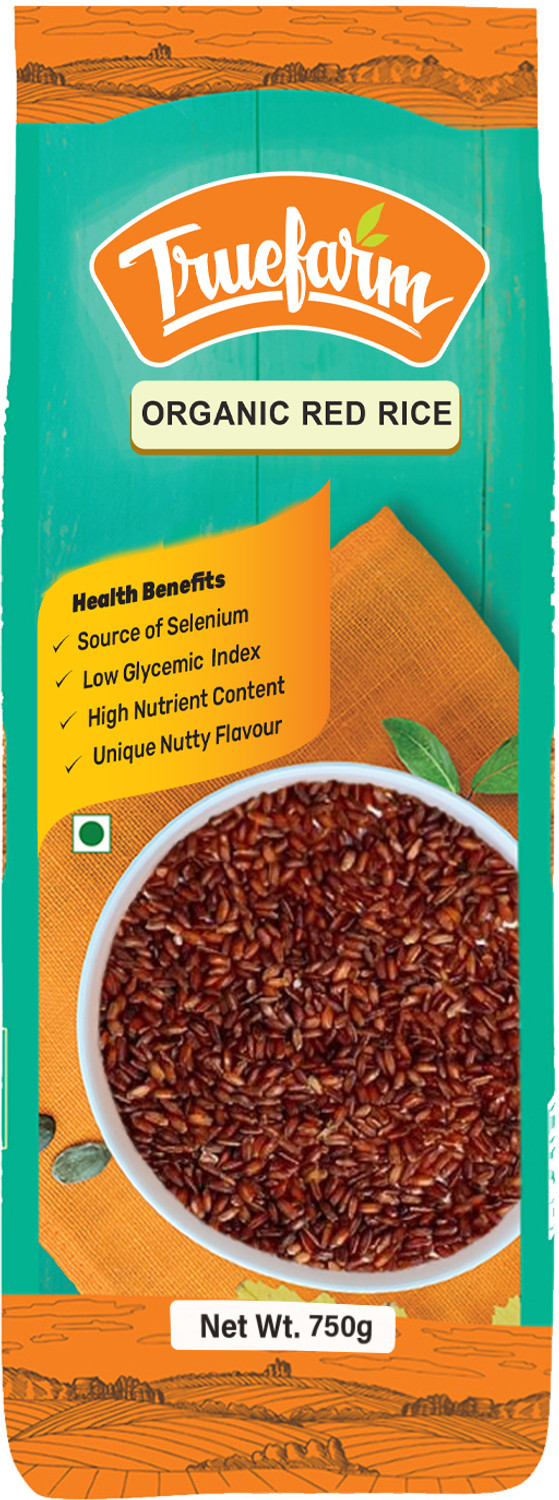 Image of Truefarm Organic Pack of 2 Red Rice (Medium Grain, Unpolished)