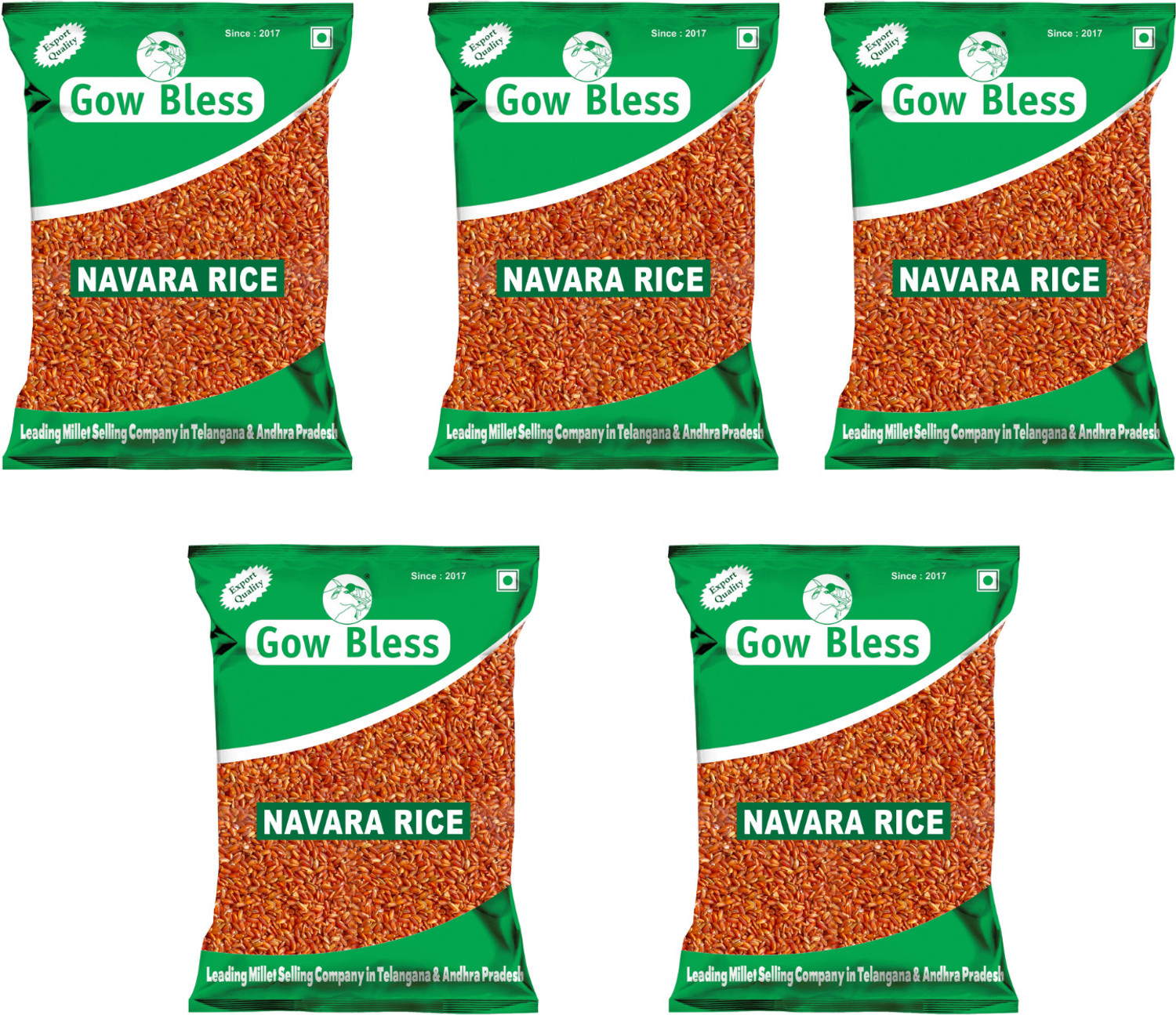 Image of Gow Bless Red Rice - 5kg | Medicinal Rice | Rich in Antioxidants Red Navara Rice (Medium Grain, Unpolished)