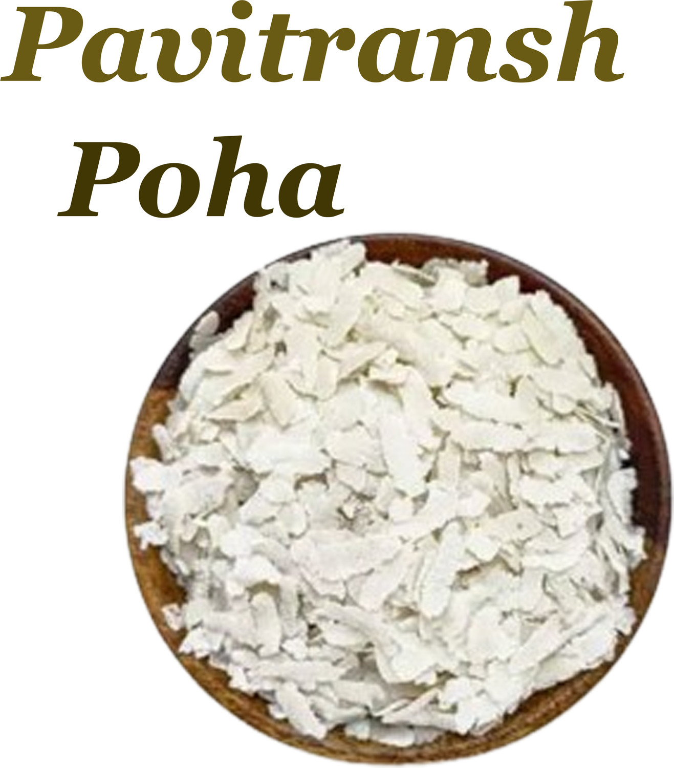 Image of pavitransh Organic Poha | Flattened Rice | Gluten-Free, Non-GMO | Healthy Breakfast Poha Poha (Full Grain, Raw)