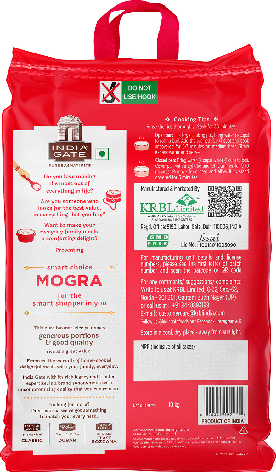 Image of INDIA GATE Mogra Basmati Rice (Polished)