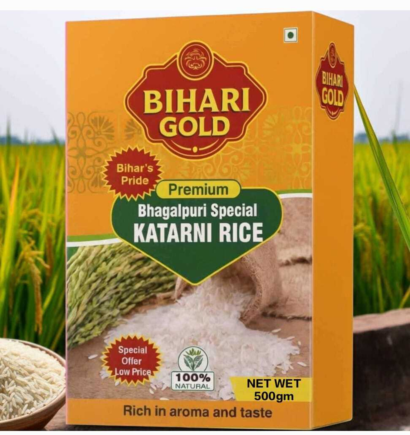 Image of bihari gold BHAGLPUR KATRNI RICE BOX PACKING Katarni Rice (Medium Grain, Raw)