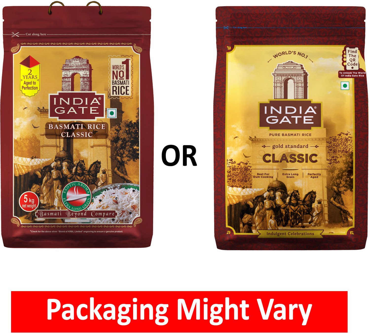 Image of INDIA GATE Gold Standard Classic Basmati Rice (Polished)