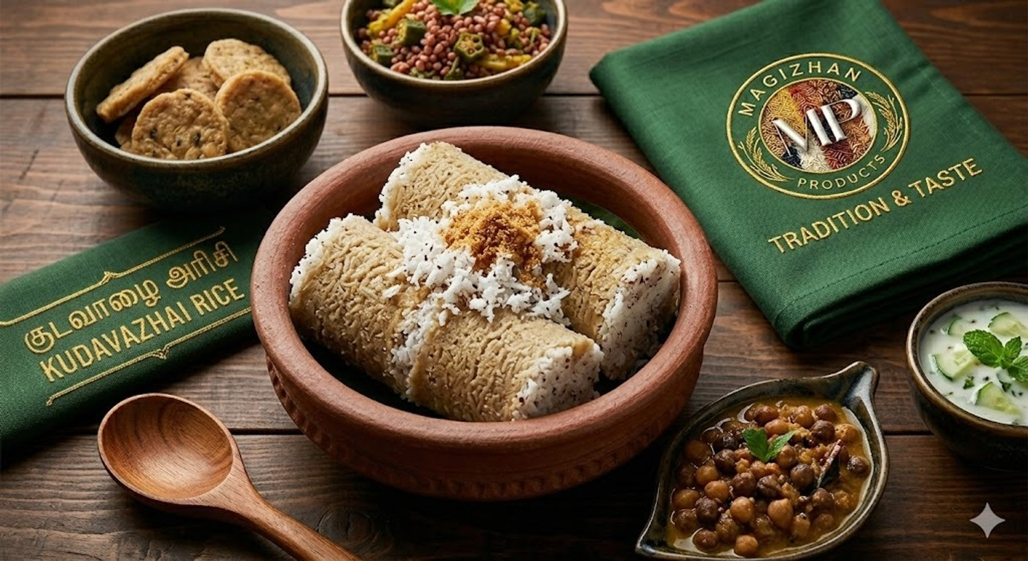 Image of Magizhan Products MAGIZHAN Kudavazhai Rice(Arisi | Chawal | Biyyam | Akki | Ari | Chokha | Chal) Red Raw Rice (Medium Grain, Raw)