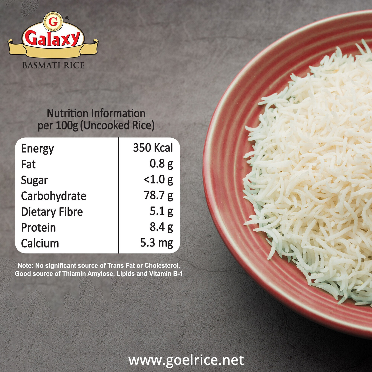 Image of GALAXY 1121 Golden Sella, Aromatic Authentic Aged Biryani Rice, 5 Kg Pack of 2 Basmati Rice (Long Grain)
