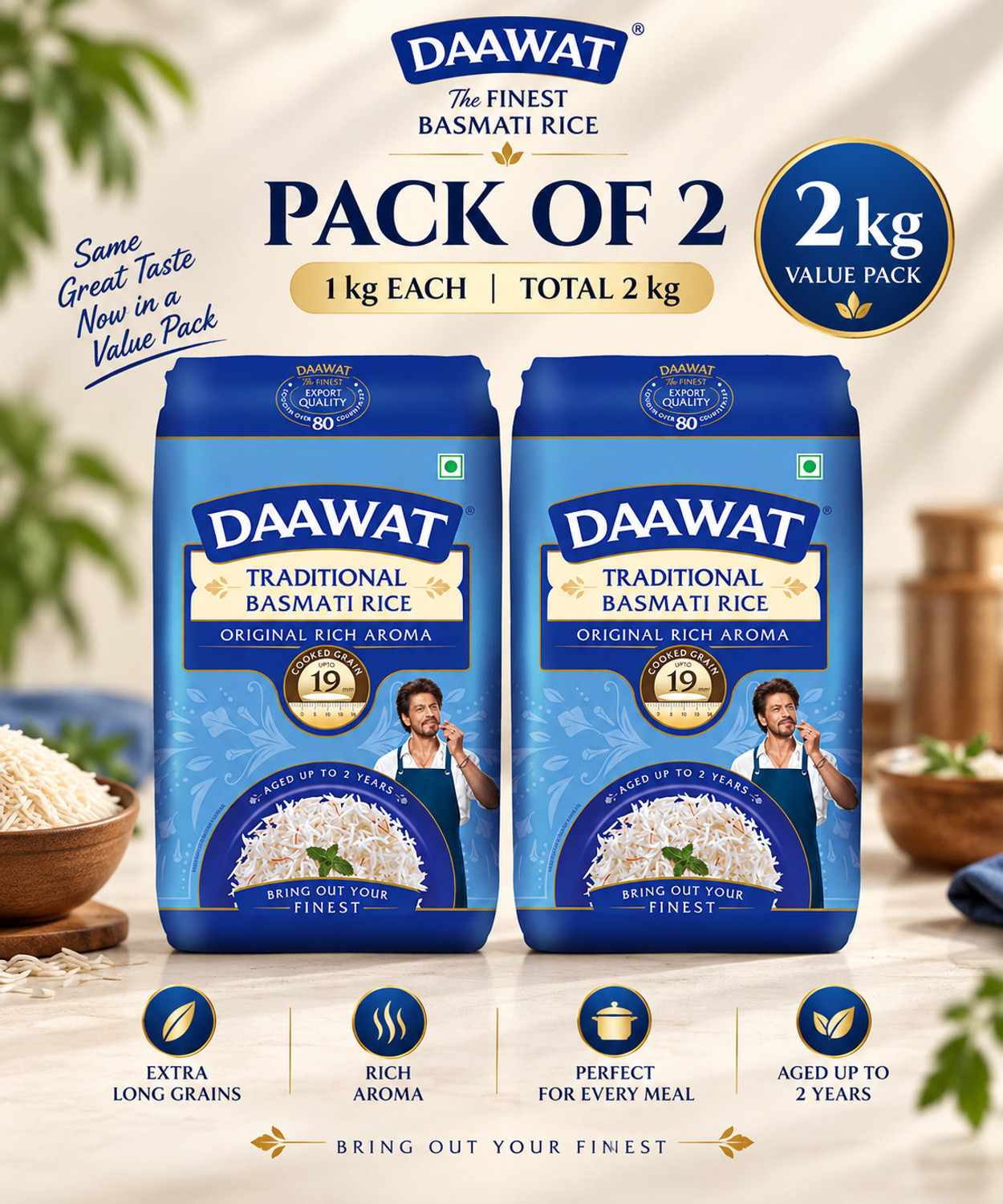 Image of Daawat Traditional Basmati Rice Basmati Rice (Long Grain)