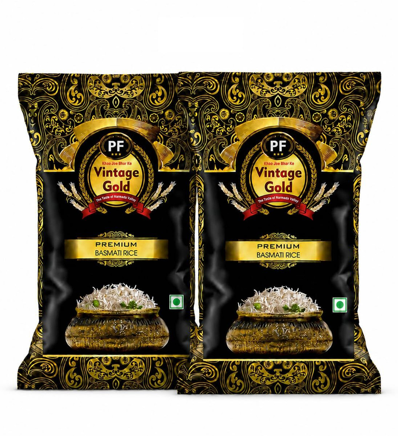 Image of Vintage Gold Premium Everyday Basmati Tibar Rice Rich Aroma Long Grains Cooked Upto 13.4MM* Basmati Rice (Long Grain, Raw)