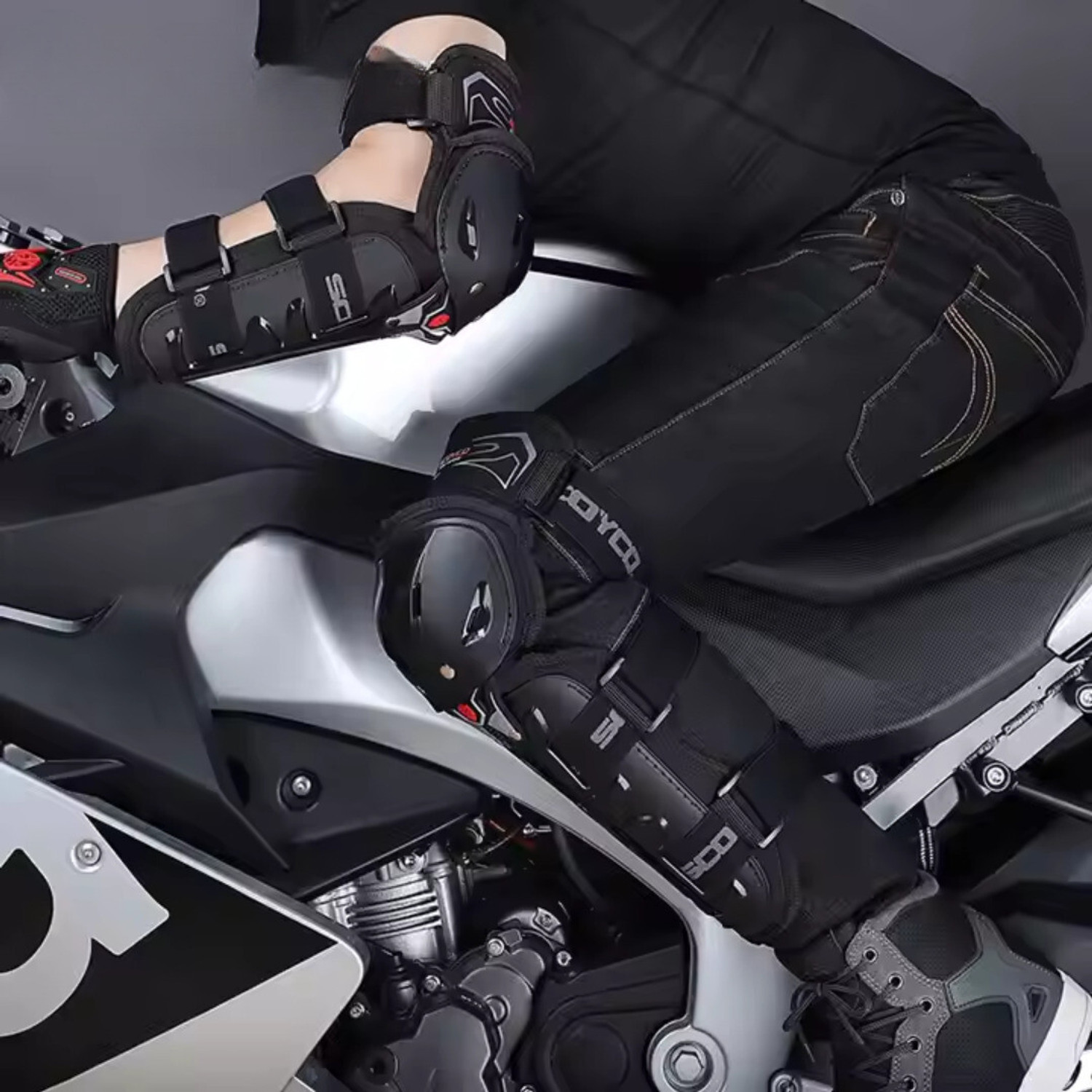 Image of AutoPowerz K11- Adjustable Knee and Elbow Guard Elbow Guard, Knee Guard Free Black