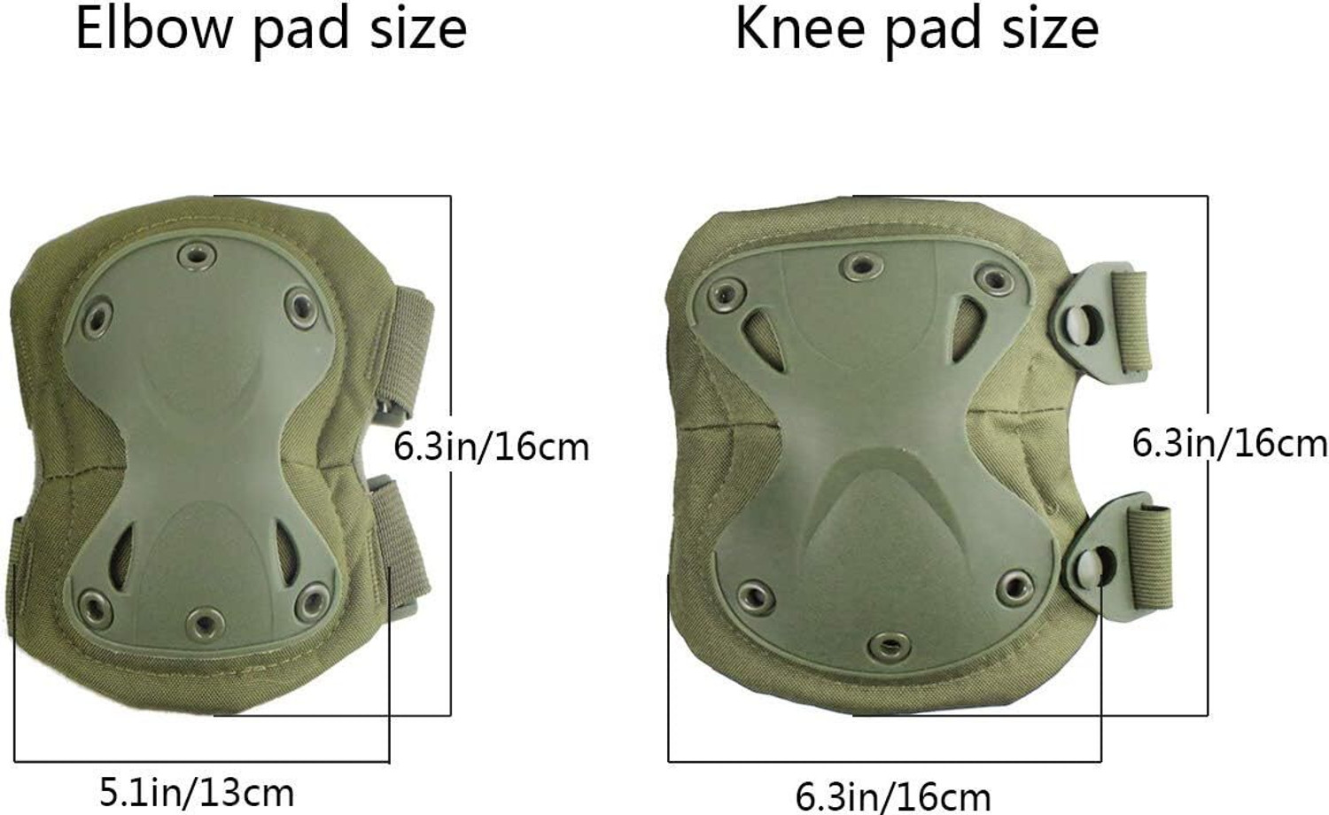Image of ZIGLY Knee Guard, Elbow Guard Free Green