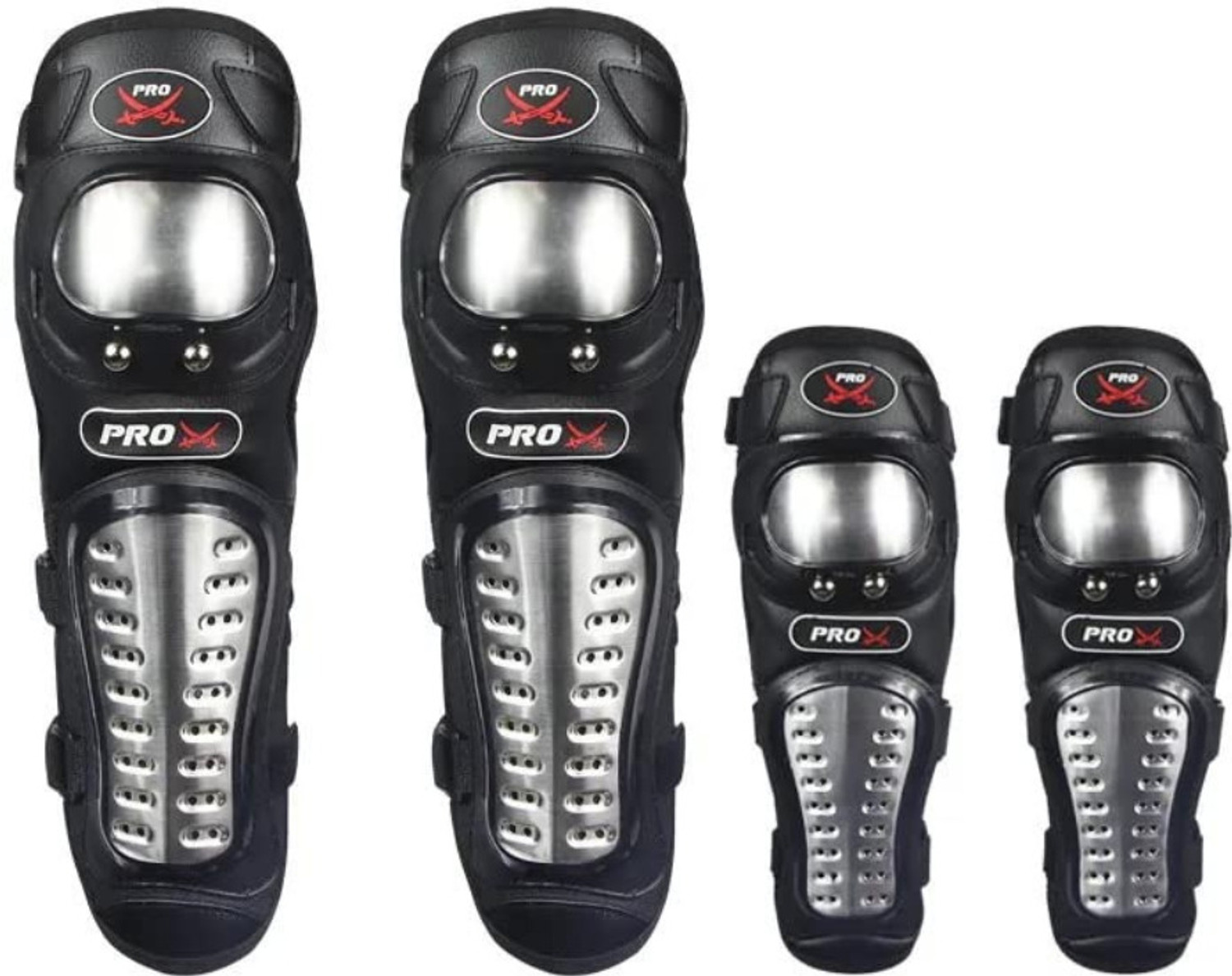 Image of KILLERRYDER Alloy Steel Protective Guard Set Armor M Black
