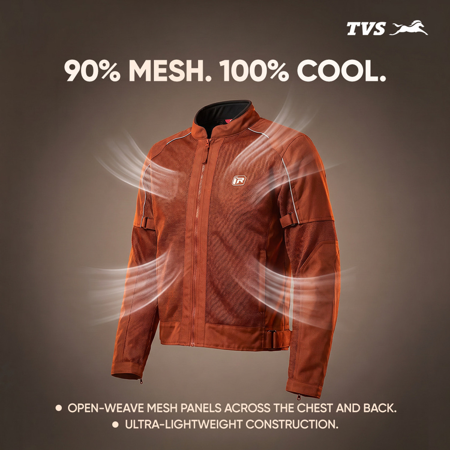 Image of TVS Ronin Edition Mesh Riding Jacket | CE Level 2 Lightweight with 600D Protection Riding Protective Jacket
