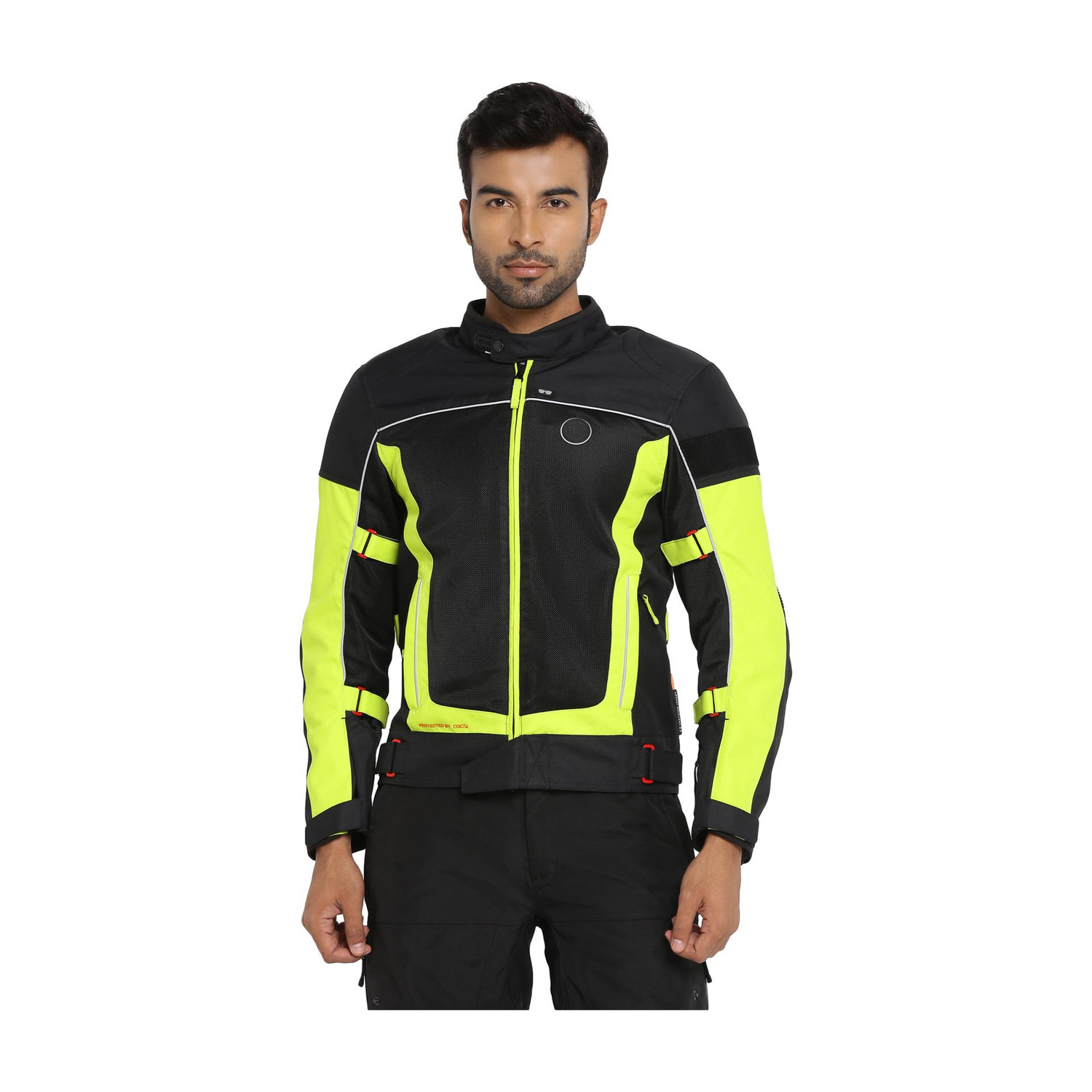 Image of Royal Enfield Explorer V4 Riding Jacket with Back, Shoulder & Elbow Armors and Rain Jacket Riding Protective Jacket