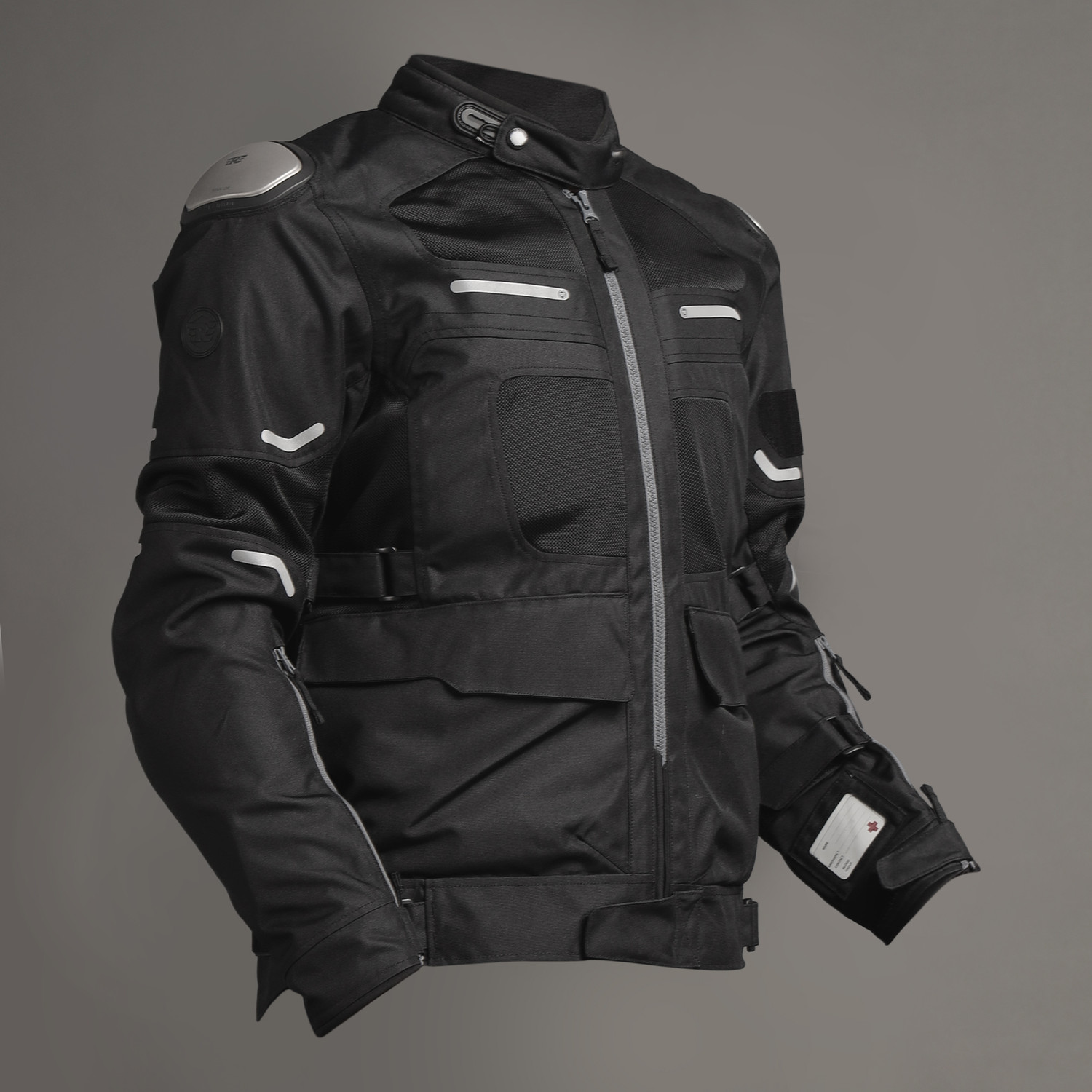 Image of Royal Enfield CrossRoader | Shoulder, Elbow, Chest, Back Armour |Titanium Slider | Rain Liner Riding Protective Jacket
