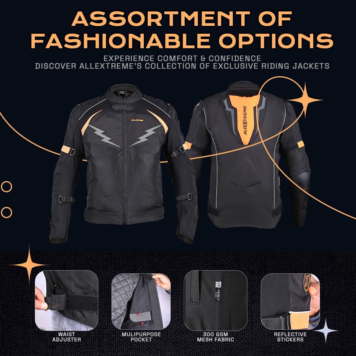 ALLEXTREME WILDFIRE-NG/O-2XL Riding Protective Jacket Price in